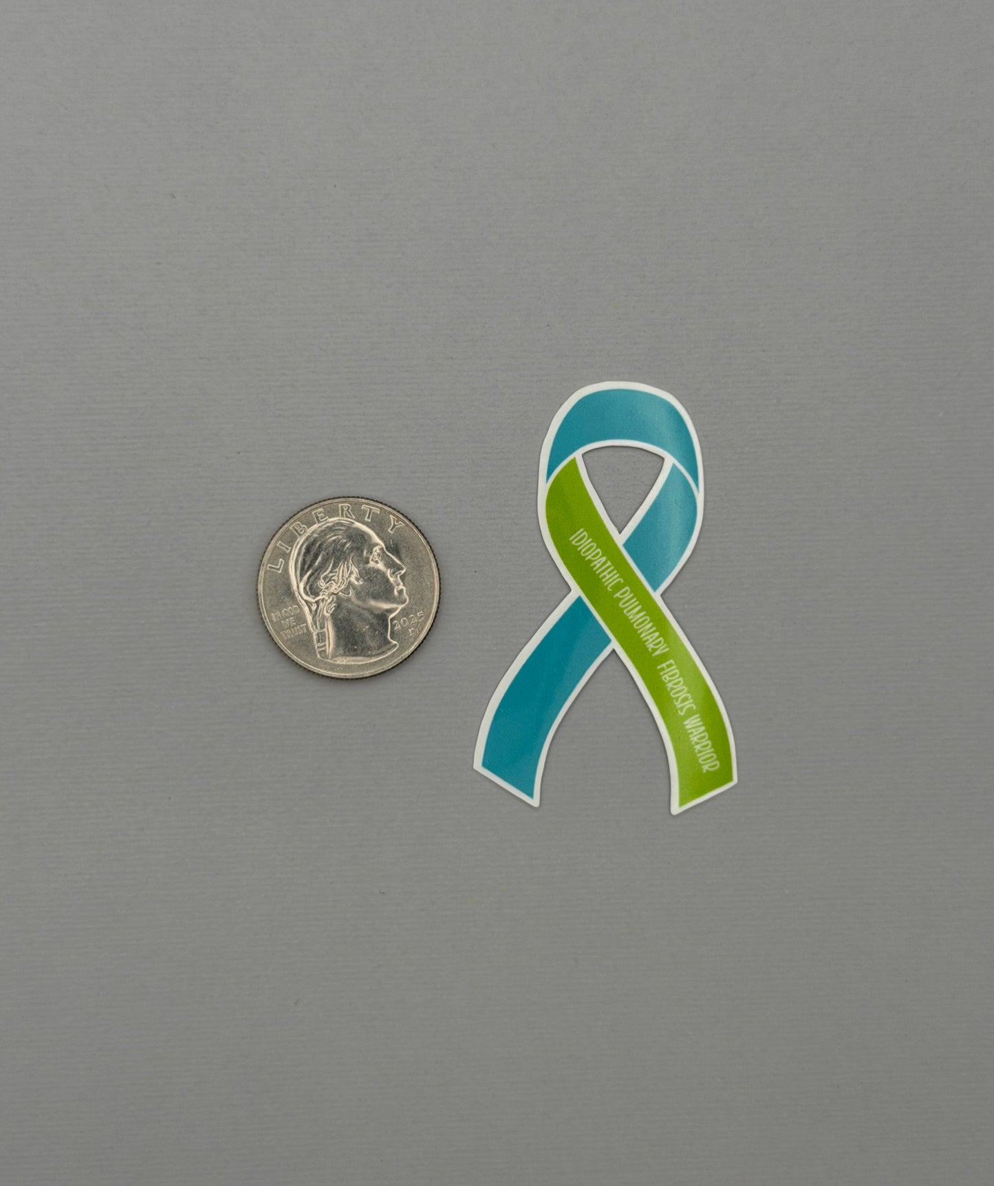 Idiopathic Pulmonary Fibrosis Warrior Ribbon Sticker or Magnet