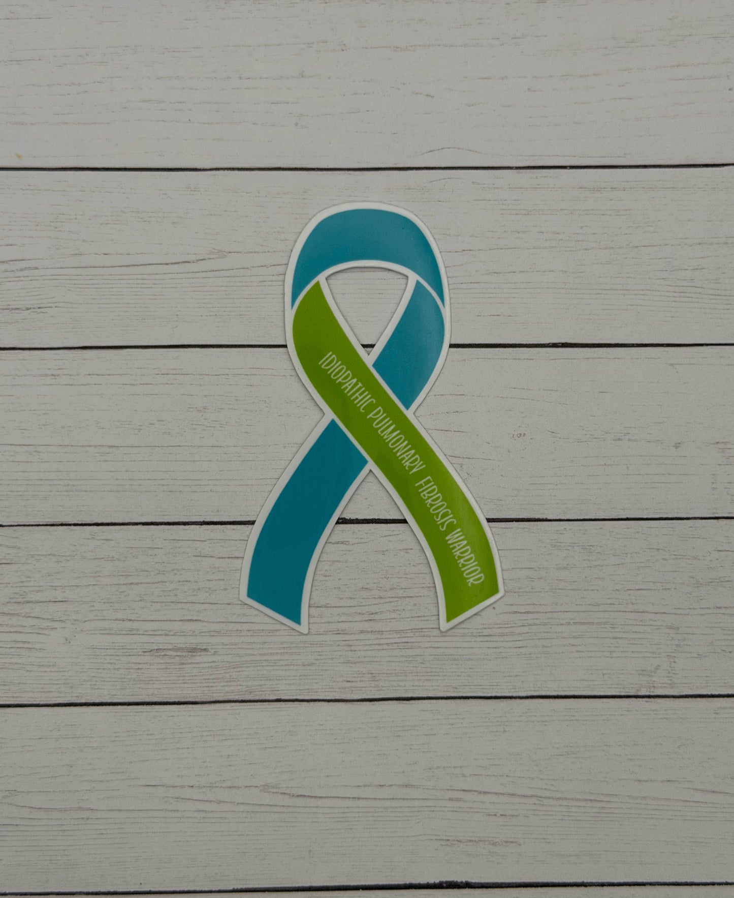 Idiopathic Pulmonary Fibrosis Warrior Ribbon Sticker or Magnet