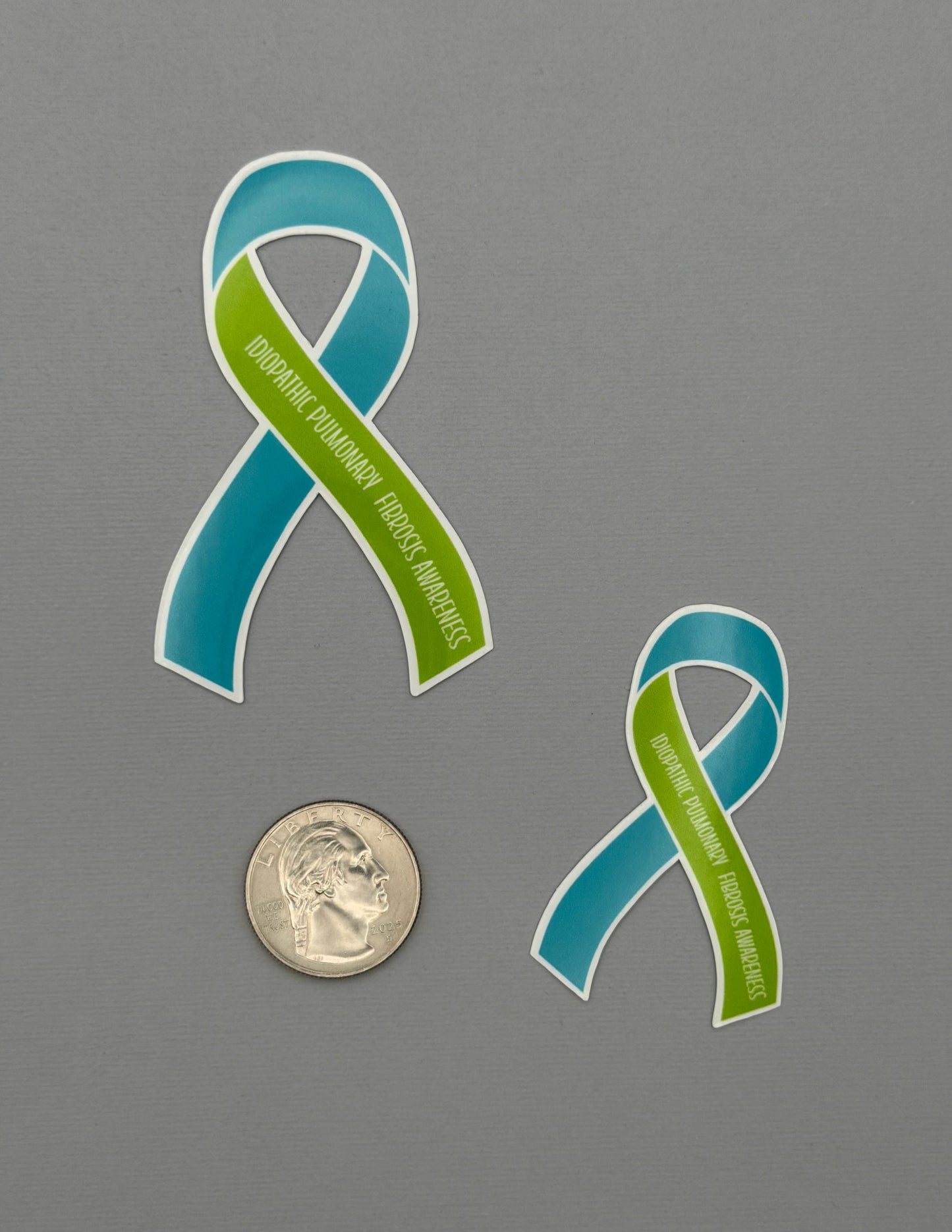 Idiopathic Pulmonary Fibrosis Awareness Ribbon Sticker or Magnet