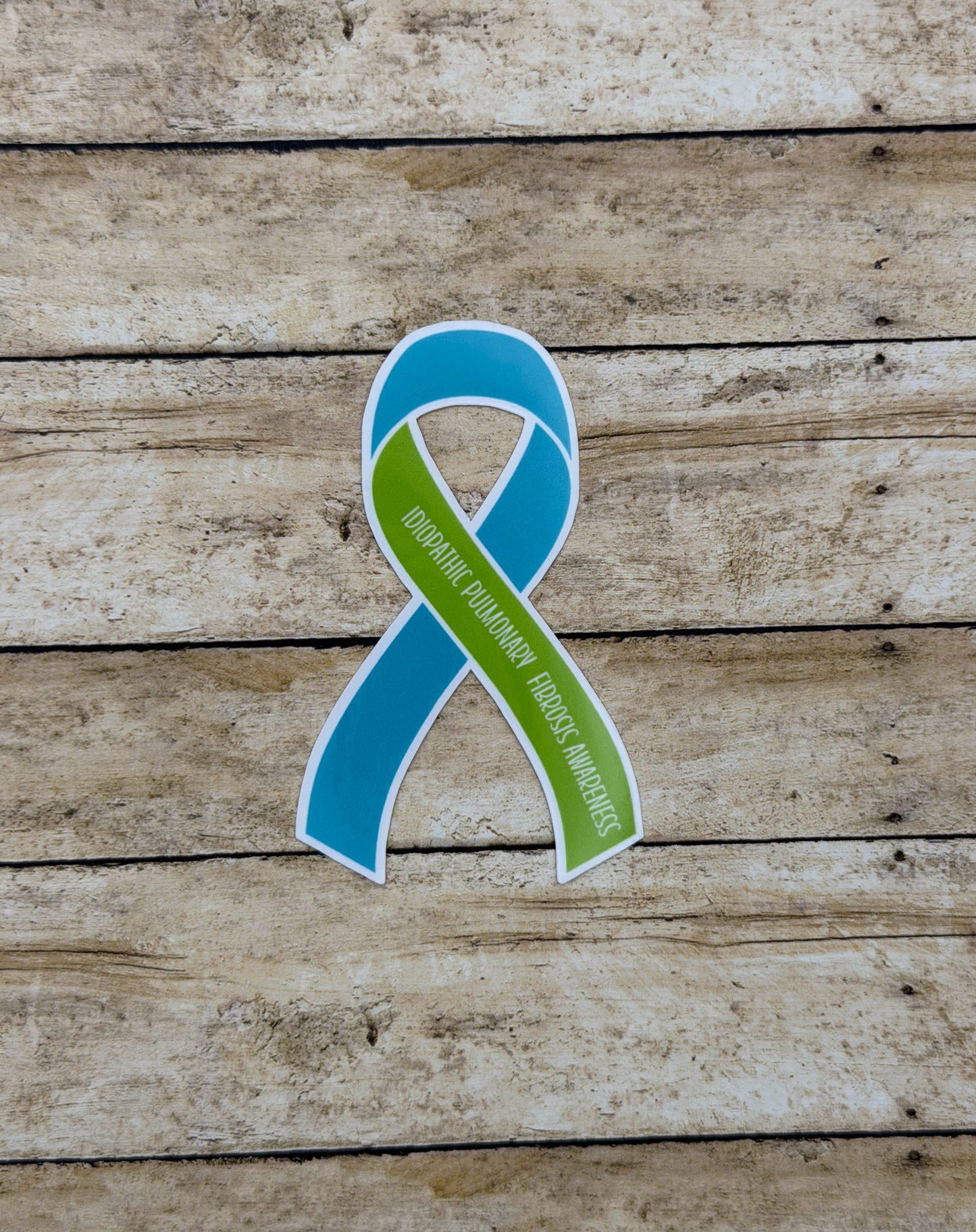 Idiopathic Pulmonary Fibrosis Awareness Ribbon Sticker or Magnet