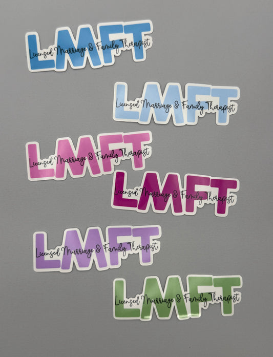 Licensed Marriage & Family Therapist Sticker or Magnet