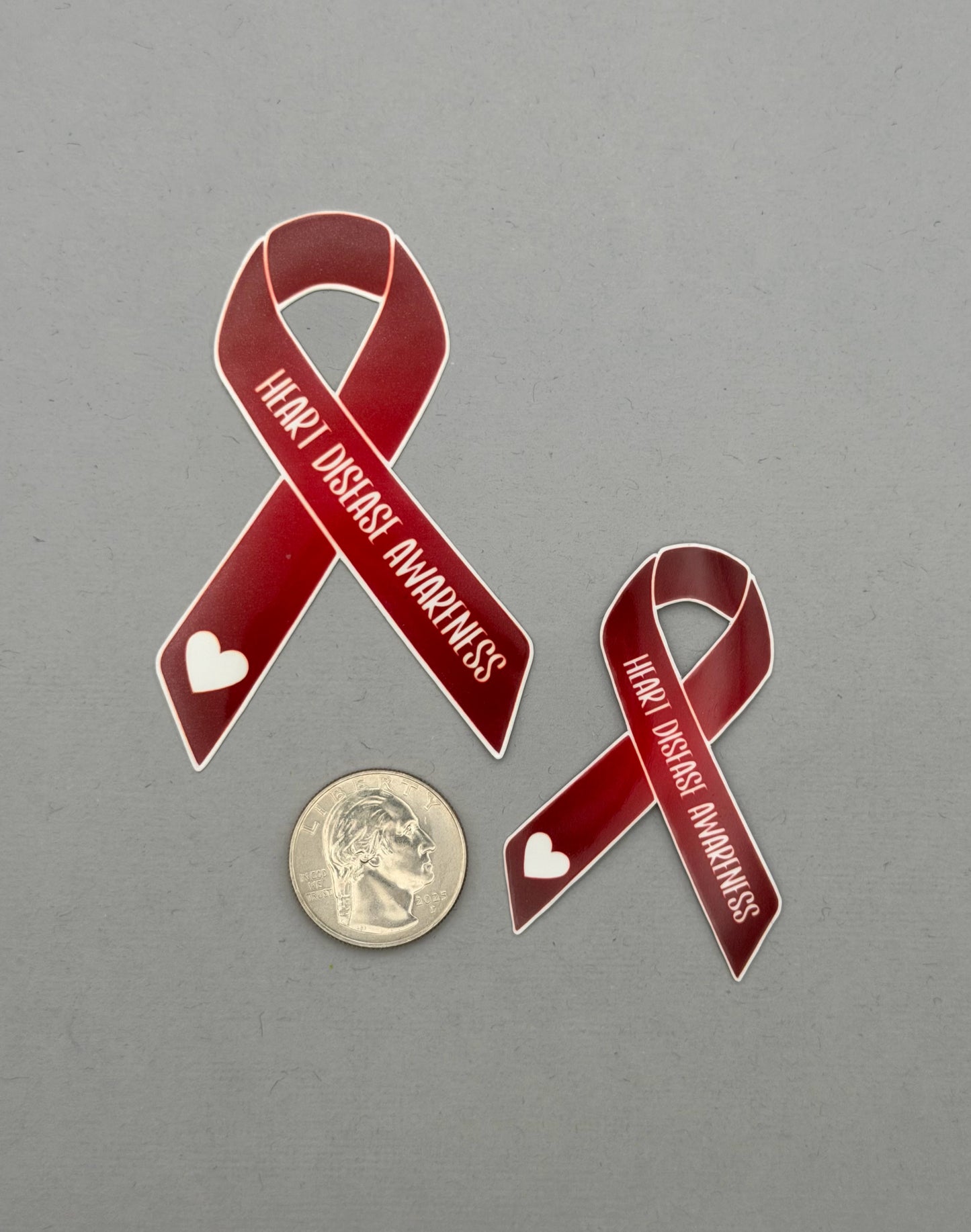 Heart Disease Awareness Ribbon Sticker