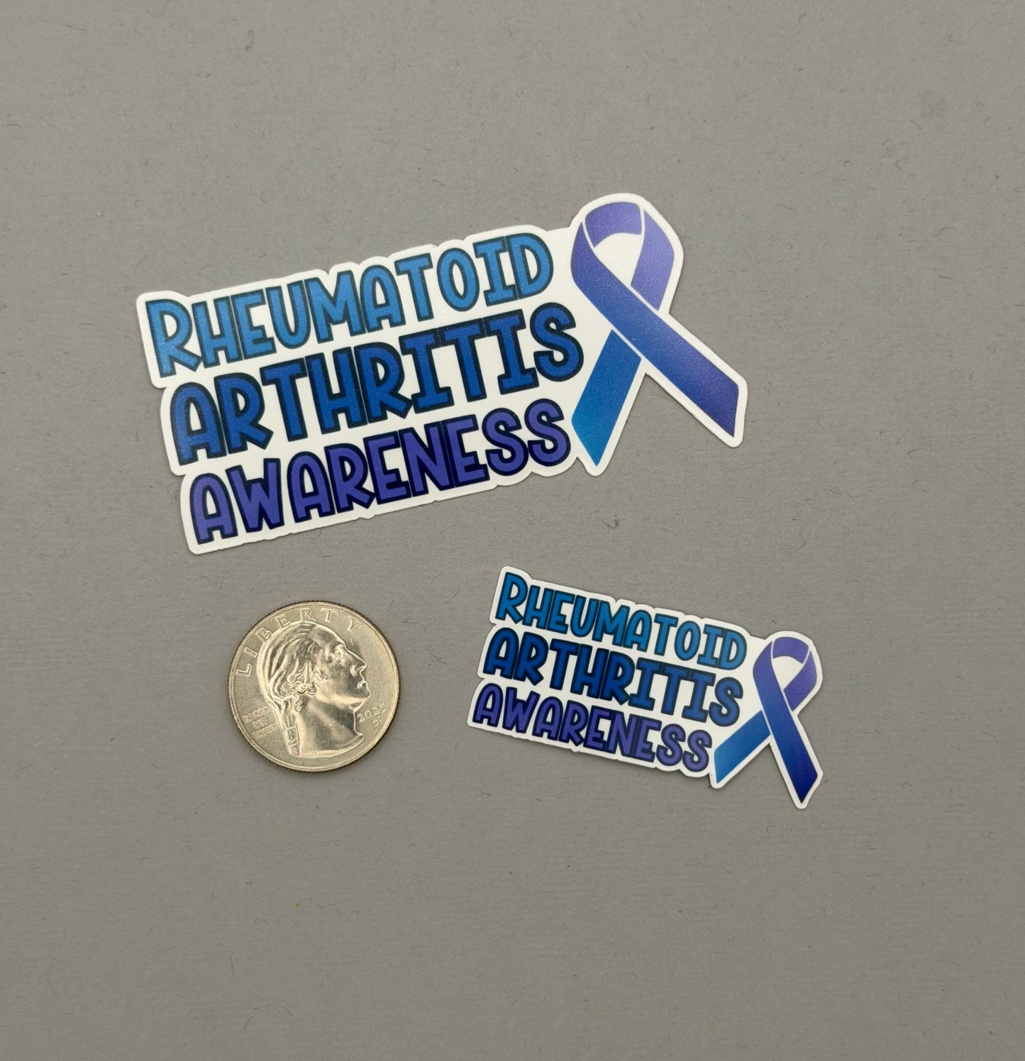 Rheumatoid Arthritis Awareness with Ribbon Sticker