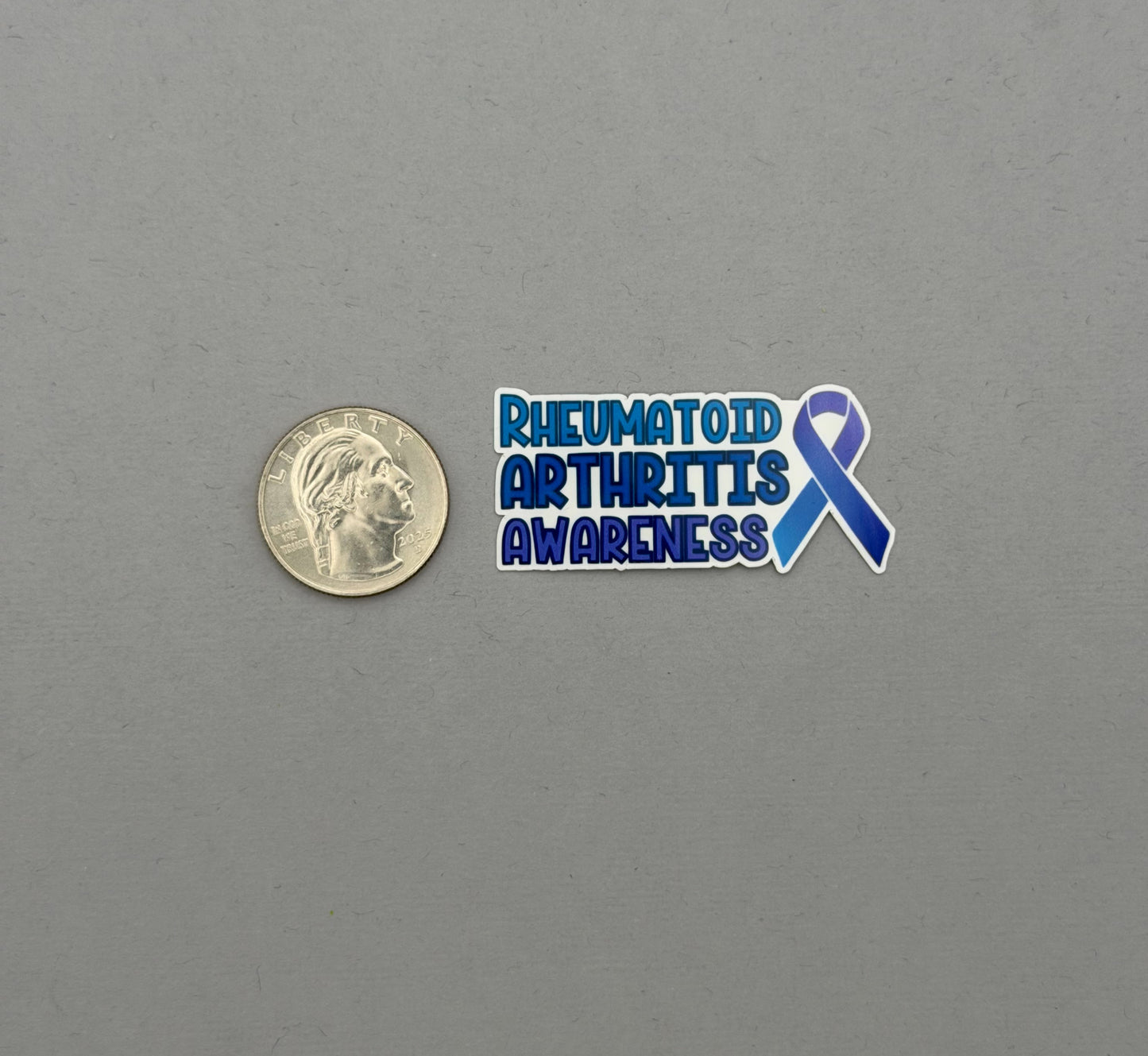 Rheumatoid Arthritis Awareness with Ribbon Sticker