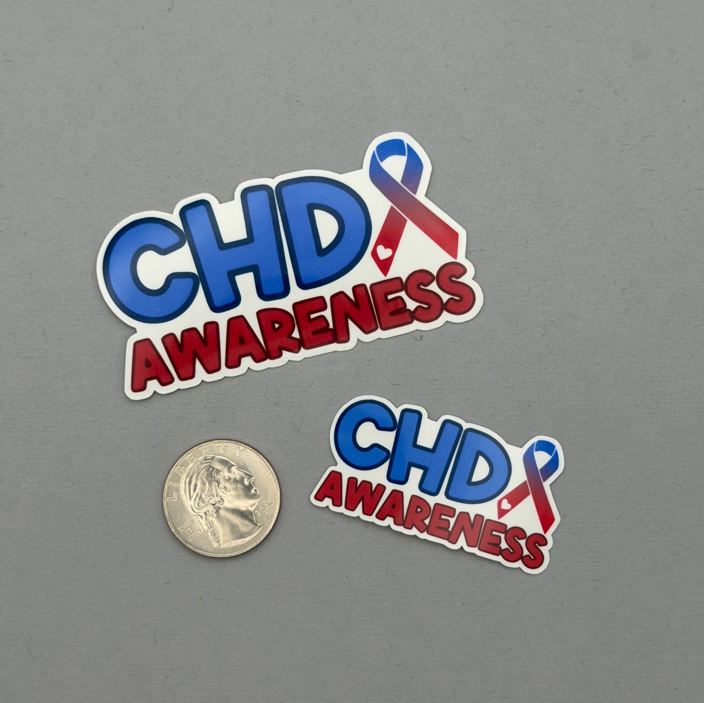 CHD Awareness with Ribbon Sticker or Magnet