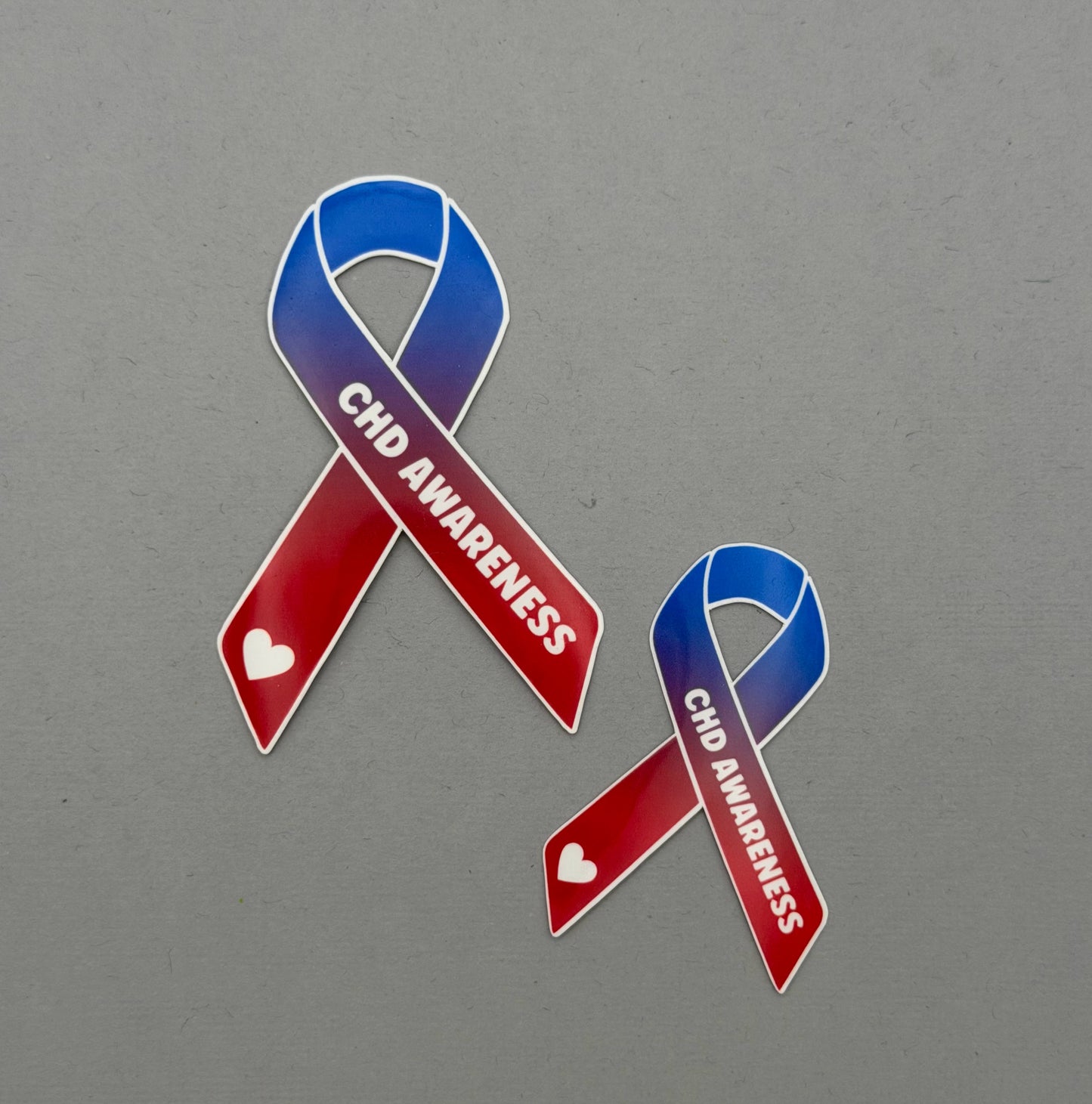 CHD Awareness Ribbon Sticker or Magnet