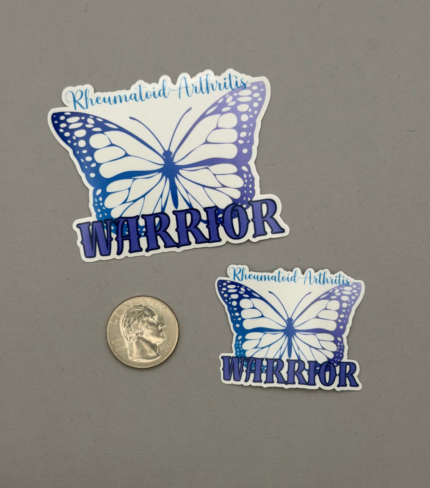 Rheumatoid Arthritis Warrior Butterfly Sticker