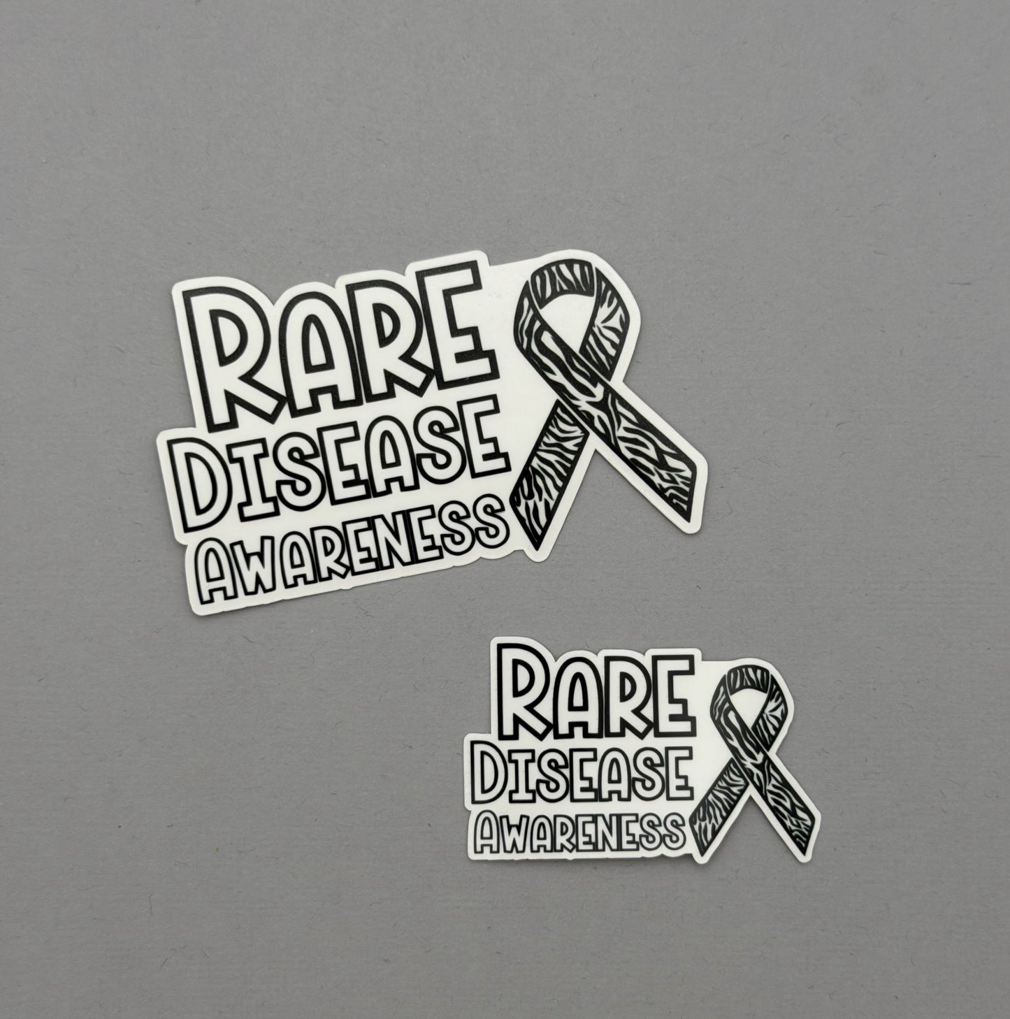 Rare Disease Awareness with Ribbon Sticker or Magnet