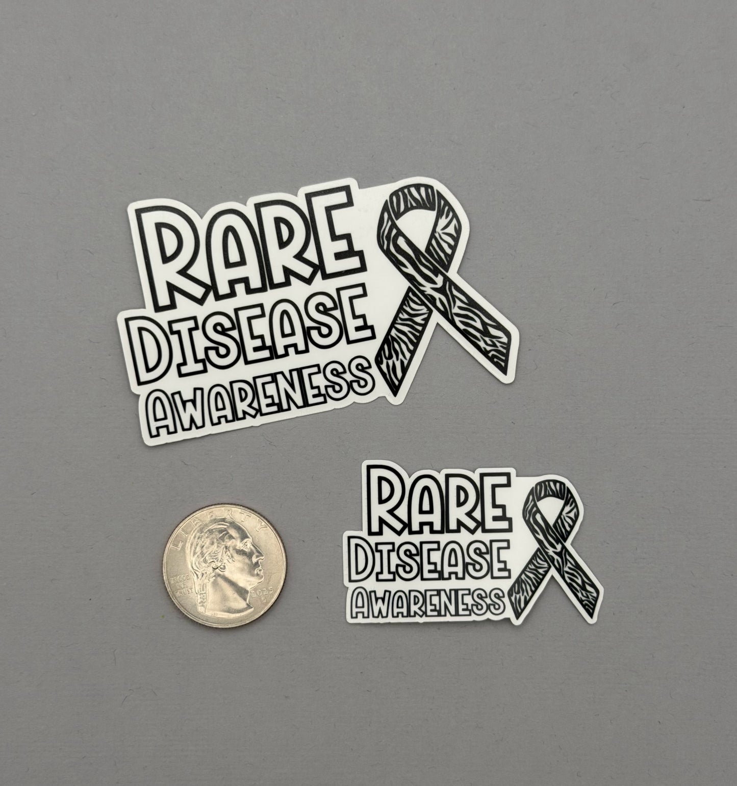 Rare Disease Awareness with Ribbon Sticker or Magnet