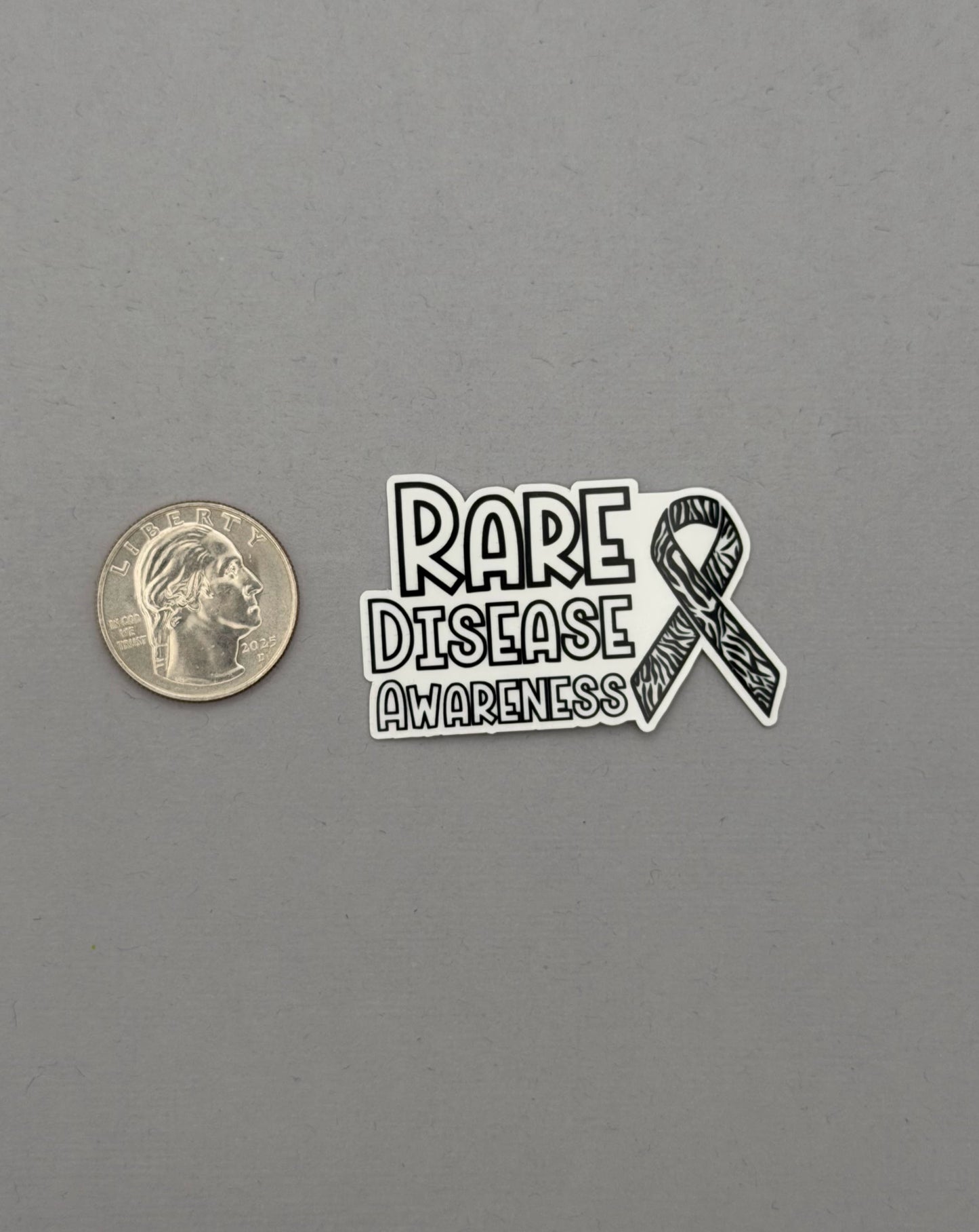 Rare Disease Awareness with Ribbon Sticker or Magnet