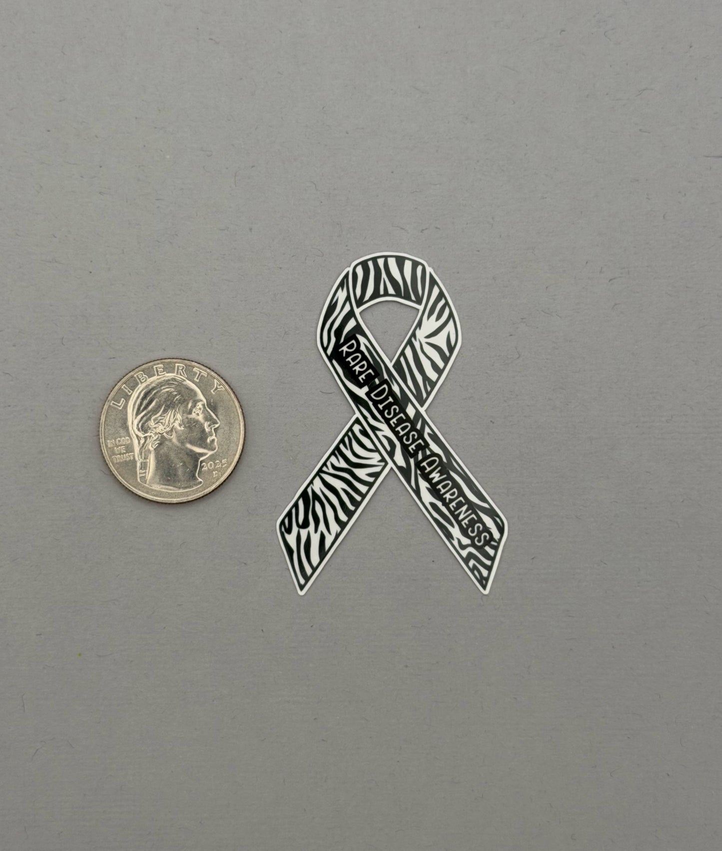 Rare Disease Awareness Ribbon Sticker or Magnet