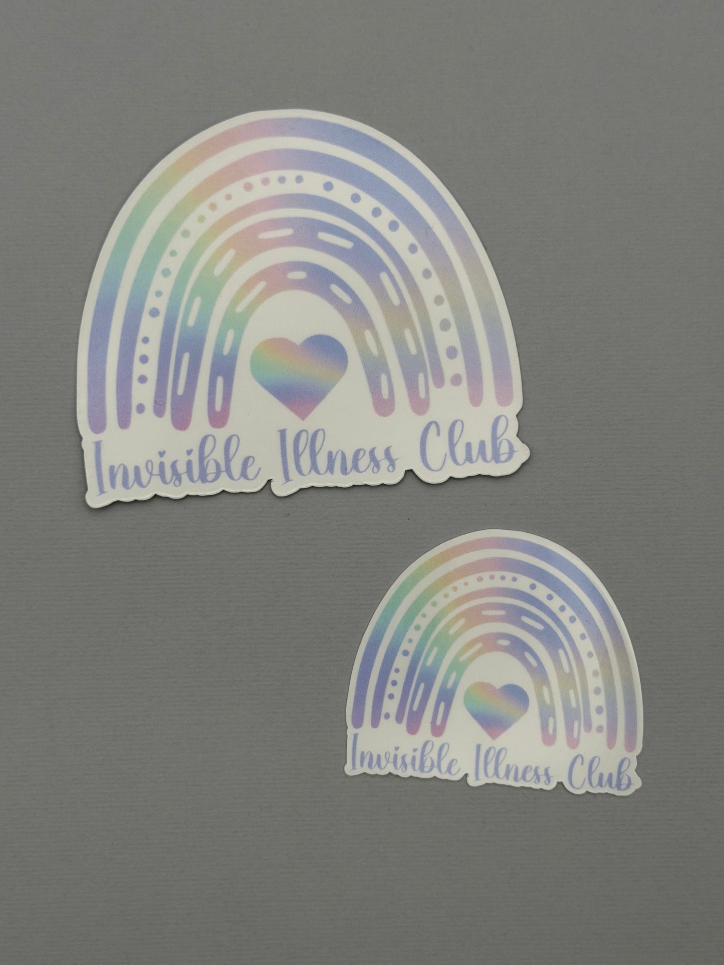 Invisible Illness Club Rainbow Sticker or Magnet