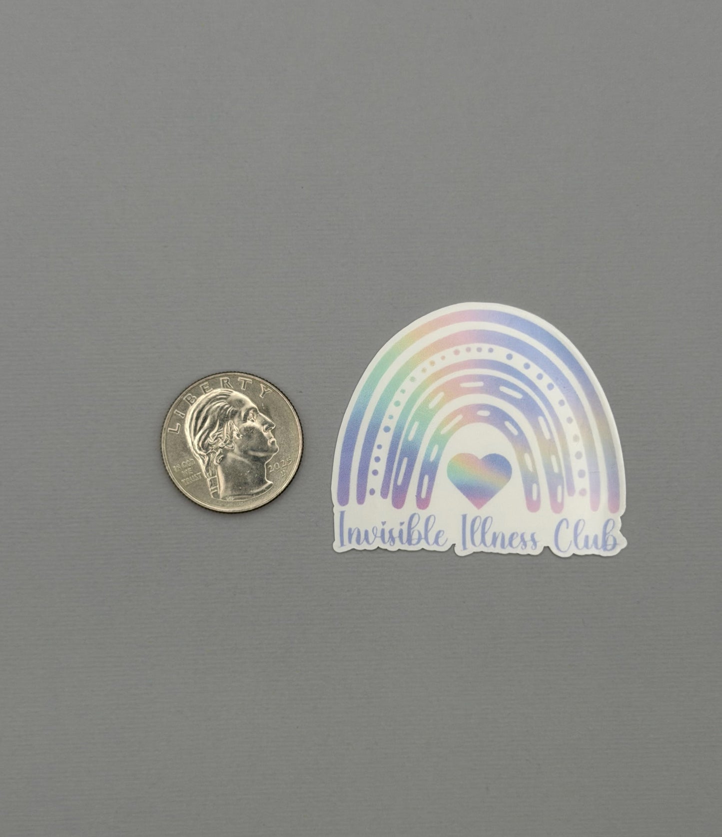 Invisible Illness Club Rainbow Sticker or Magnet