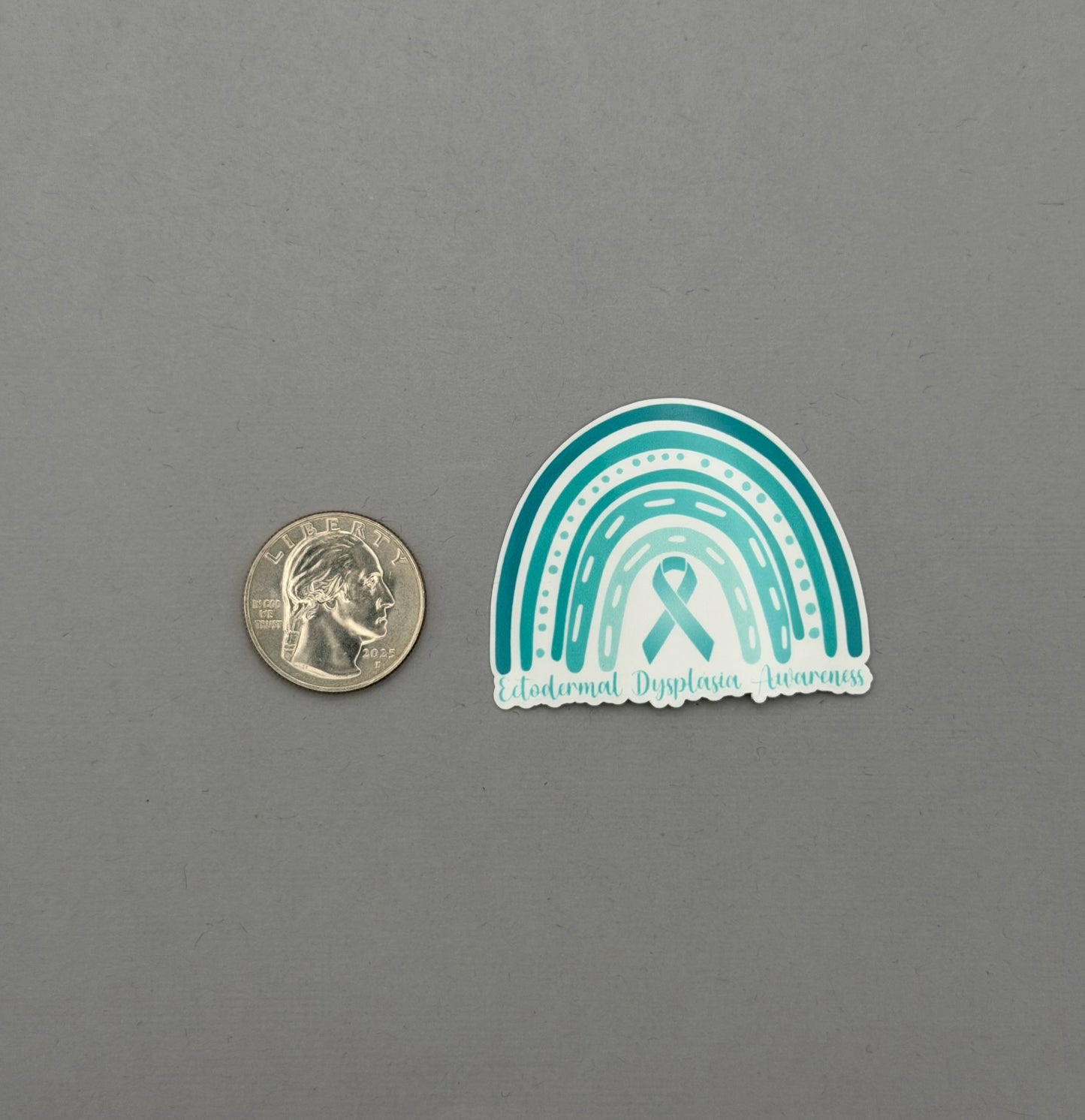 Ectodermal Dysplasia Awareness Rainbow Sticker