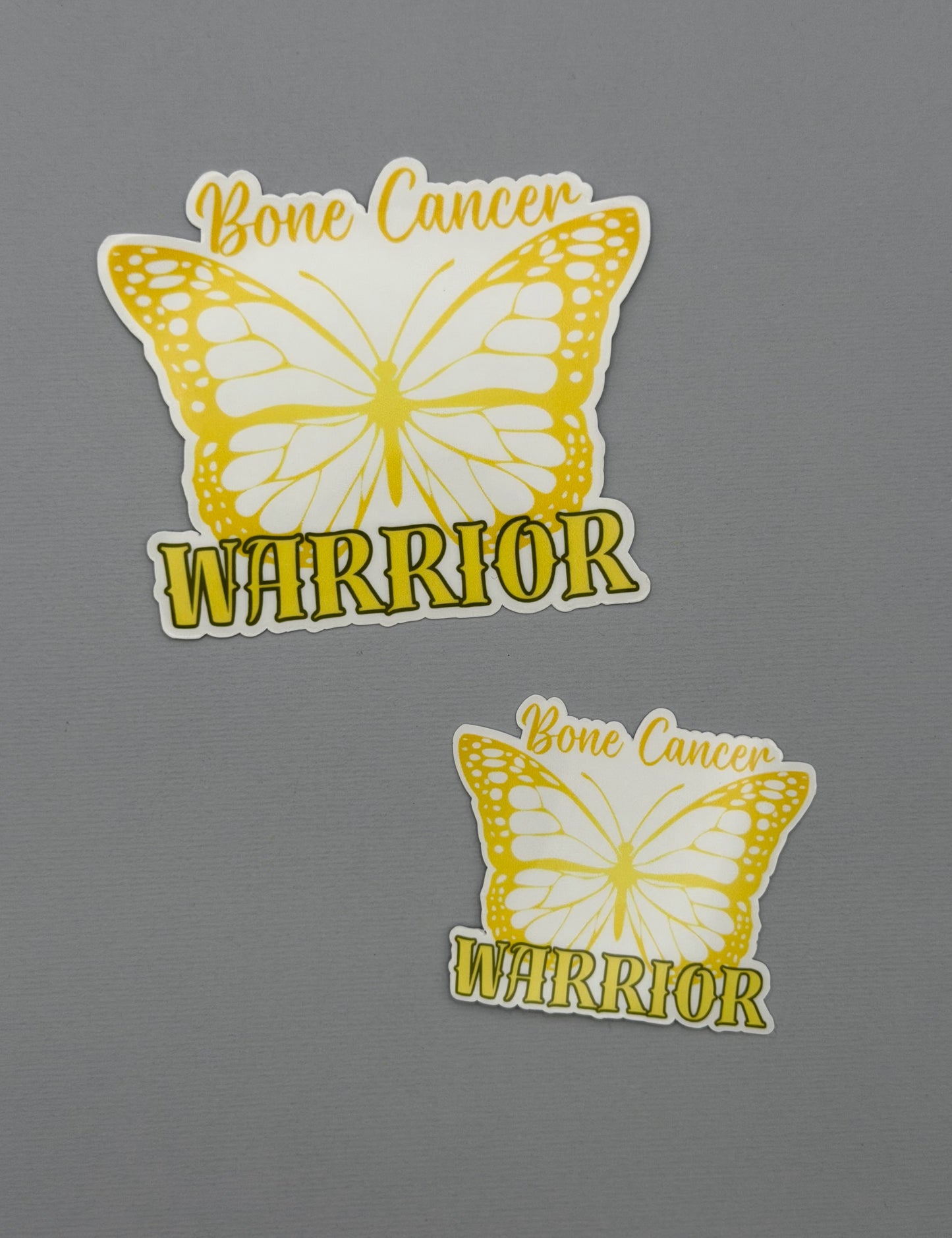 Bone Cancer Warrior Butterfly Sticker or Magnet