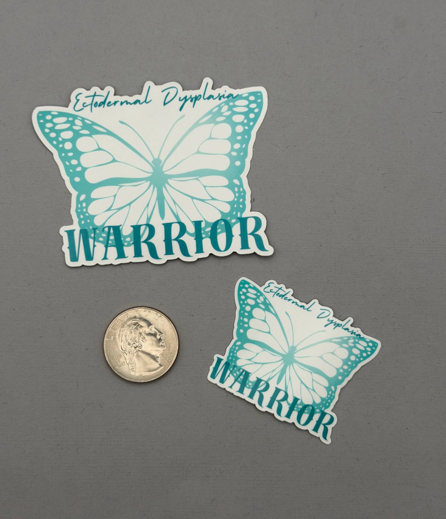 Ectodermal Dysplasia Warrior Butterfly Sticker