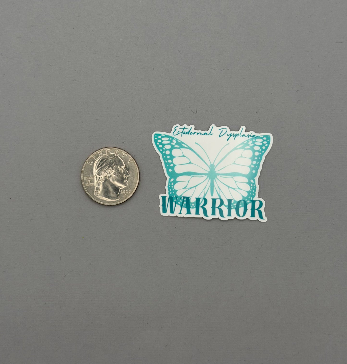 Ectodermal Dysplasia Warrior Butterfly Sticker