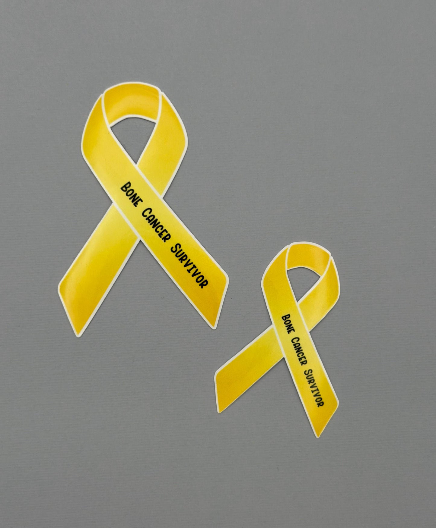 Bone Cancer Survivor Ribbon Sticker or Magnet