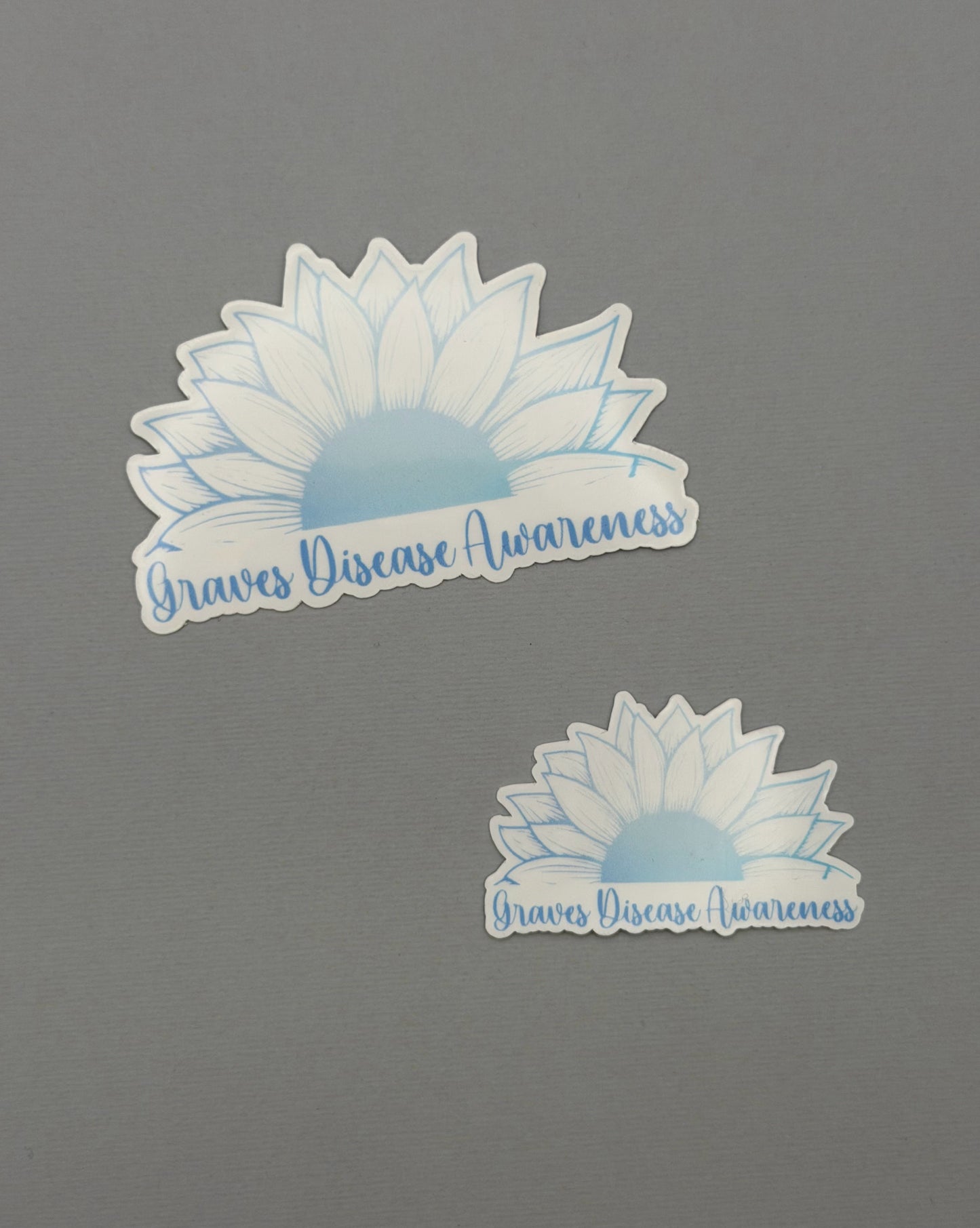 Graves' Disease Awareness Sunflower Sticker or Magnet