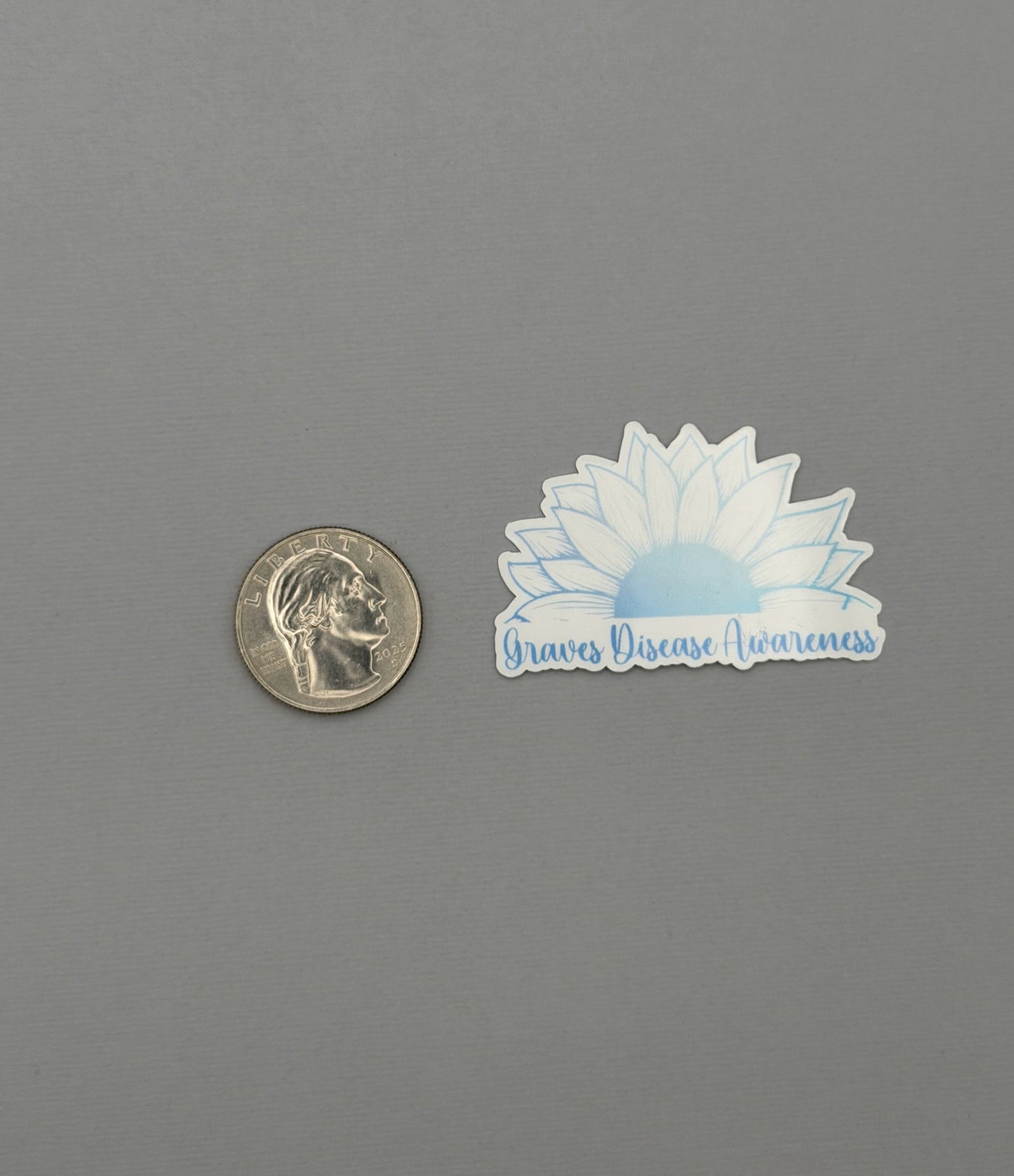 Graves' Disease Awareness Sunflower Sticker or Magnet
