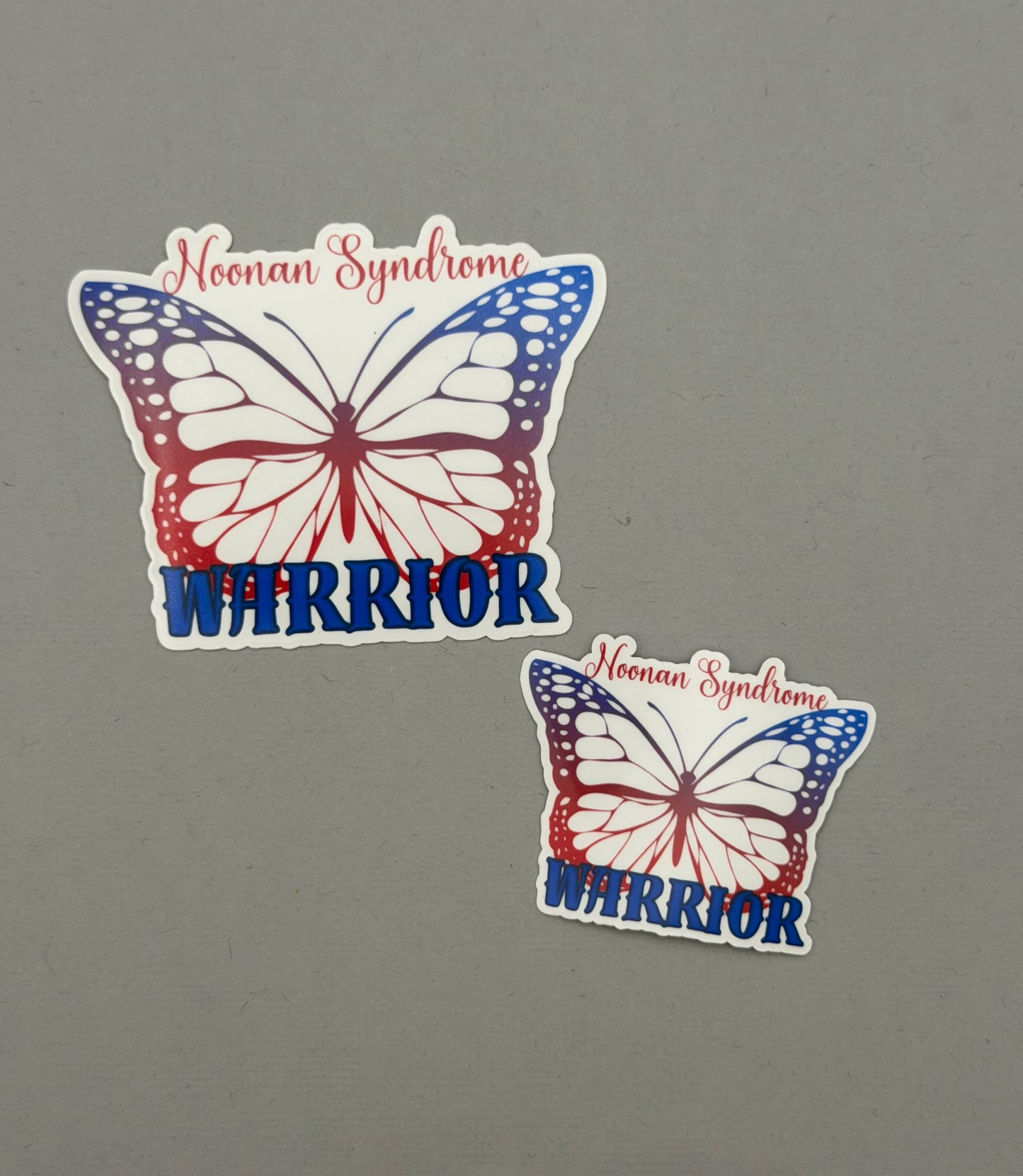 Noonan Syndrome Warrior Butterfly Sticker