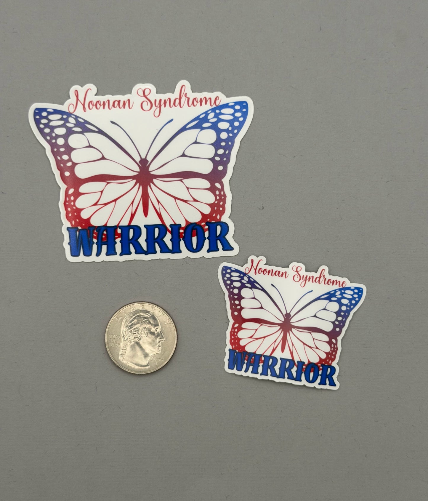 Noonan Syndrome Warrior Butterfly Sticker