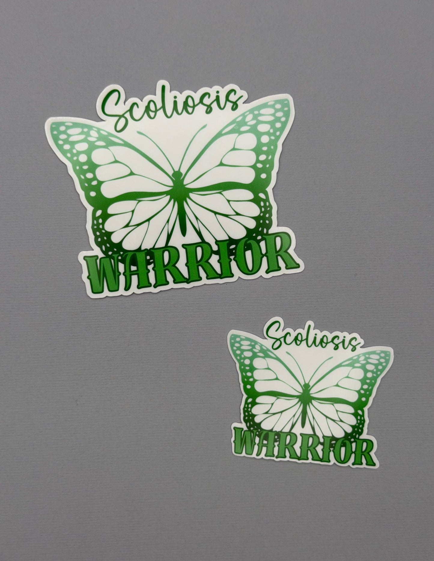 Scoliosis Warrior Butterfly Sticker or Magnet