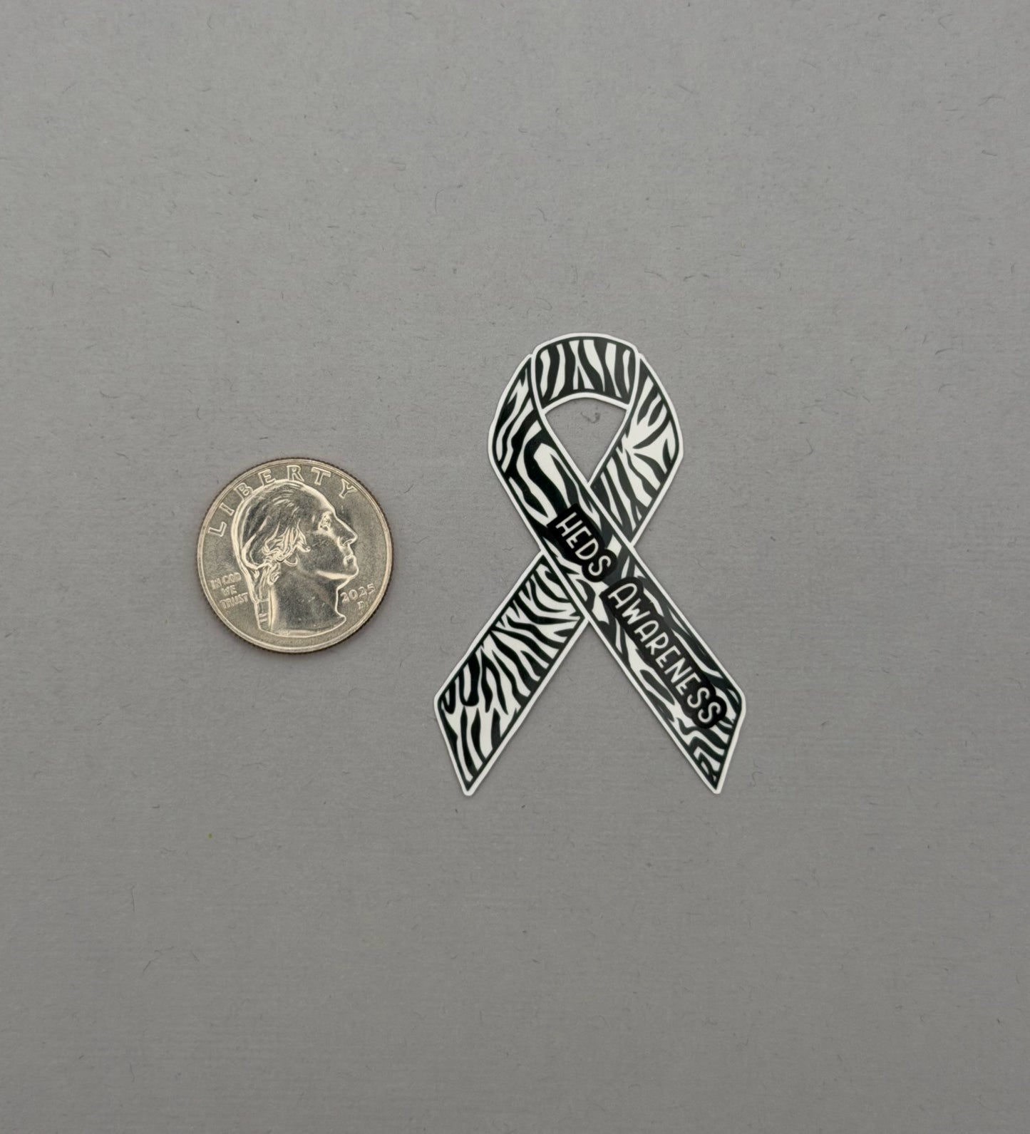 hEDS (Hypermobile Ehlers–Danlos Syndrome) Awareness Ribbon Sticker