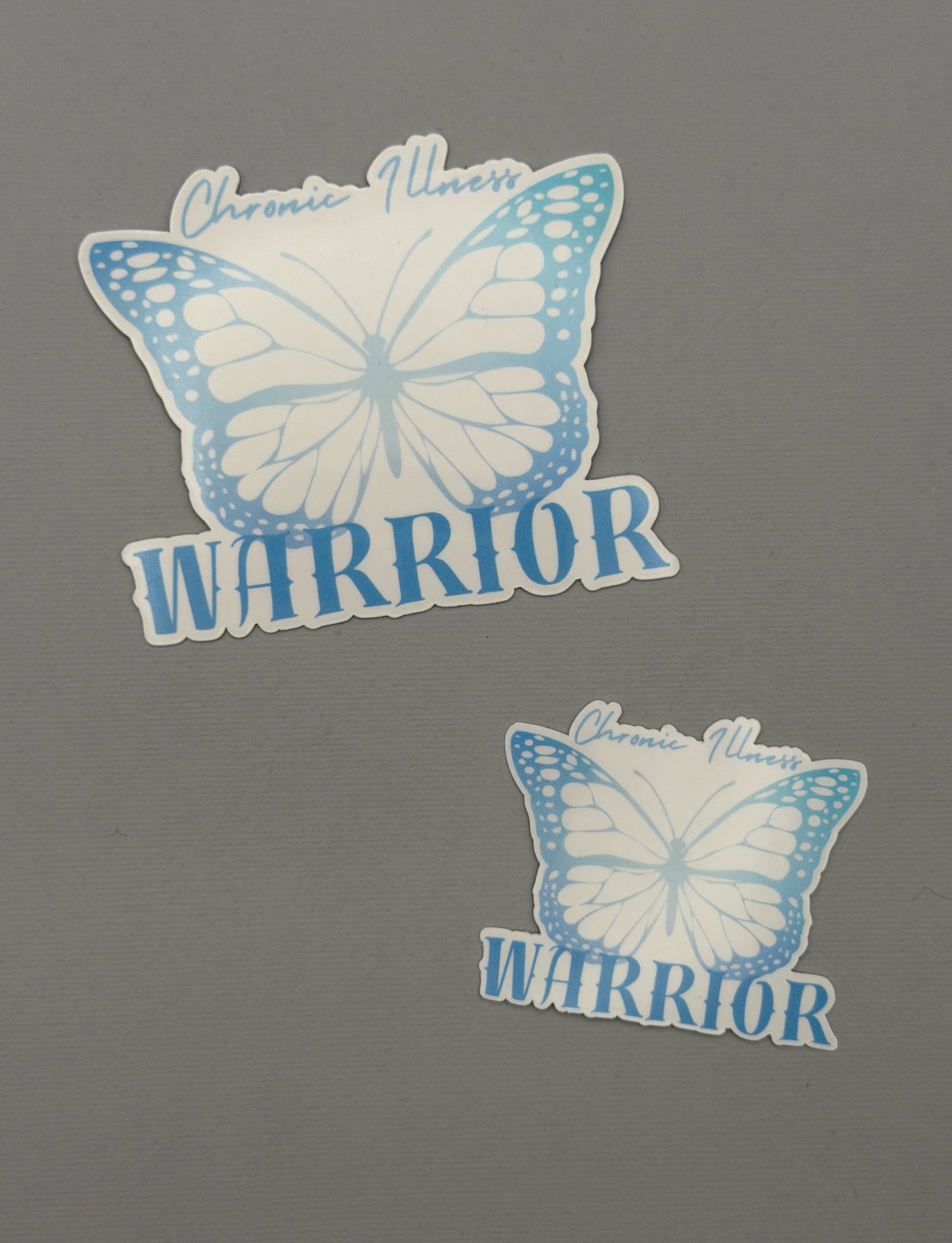 Chronic Illness Warrior Butterfly Sticker or Magnet