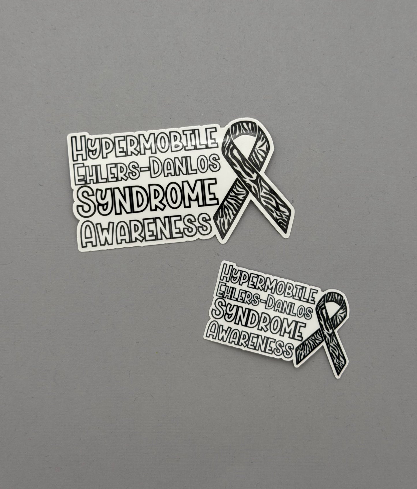 Hypermobile Ehlers–Danlos Syndrome Awareness with Ribbon Sticker