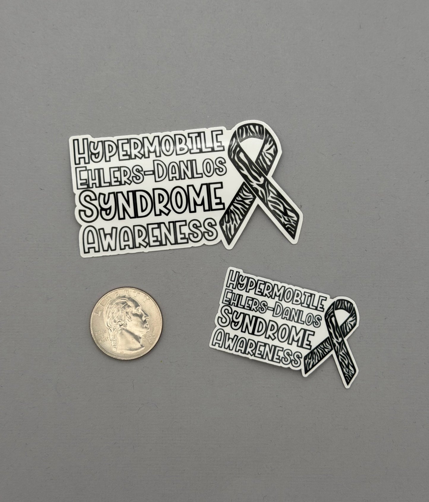 Hypermobile Ehlers–Danlos Syndrome Awareness with Ribbon Sticker