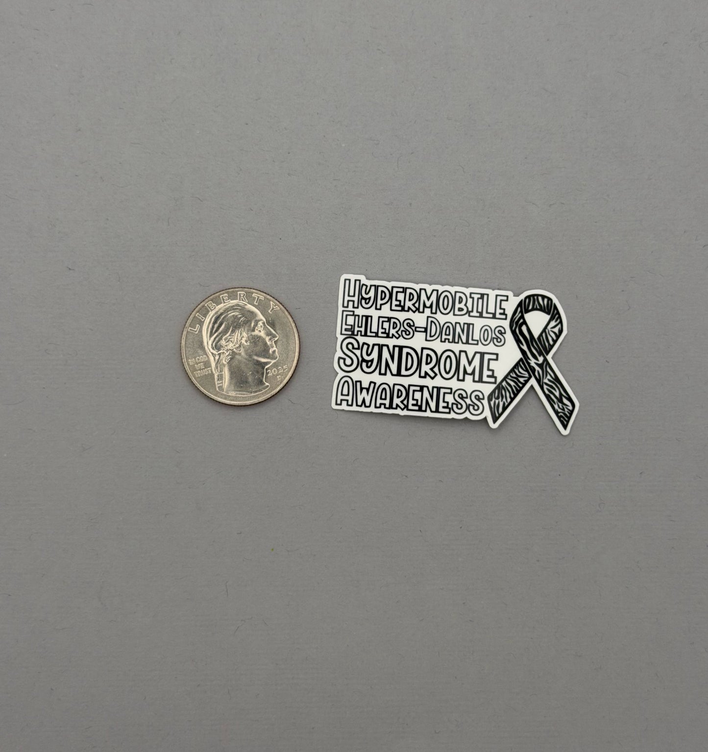 Hypermobile Ehlers–Danlos Syndrome Awareness with Ribbon Sticker