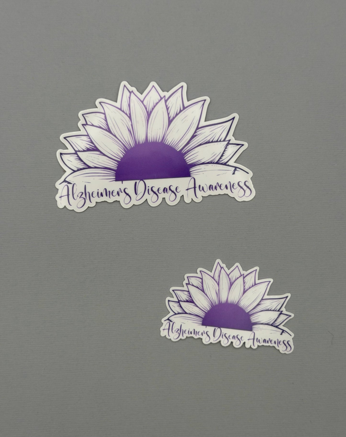Alzheimer's Disease Awareness Sunflower Sticker or Magnet