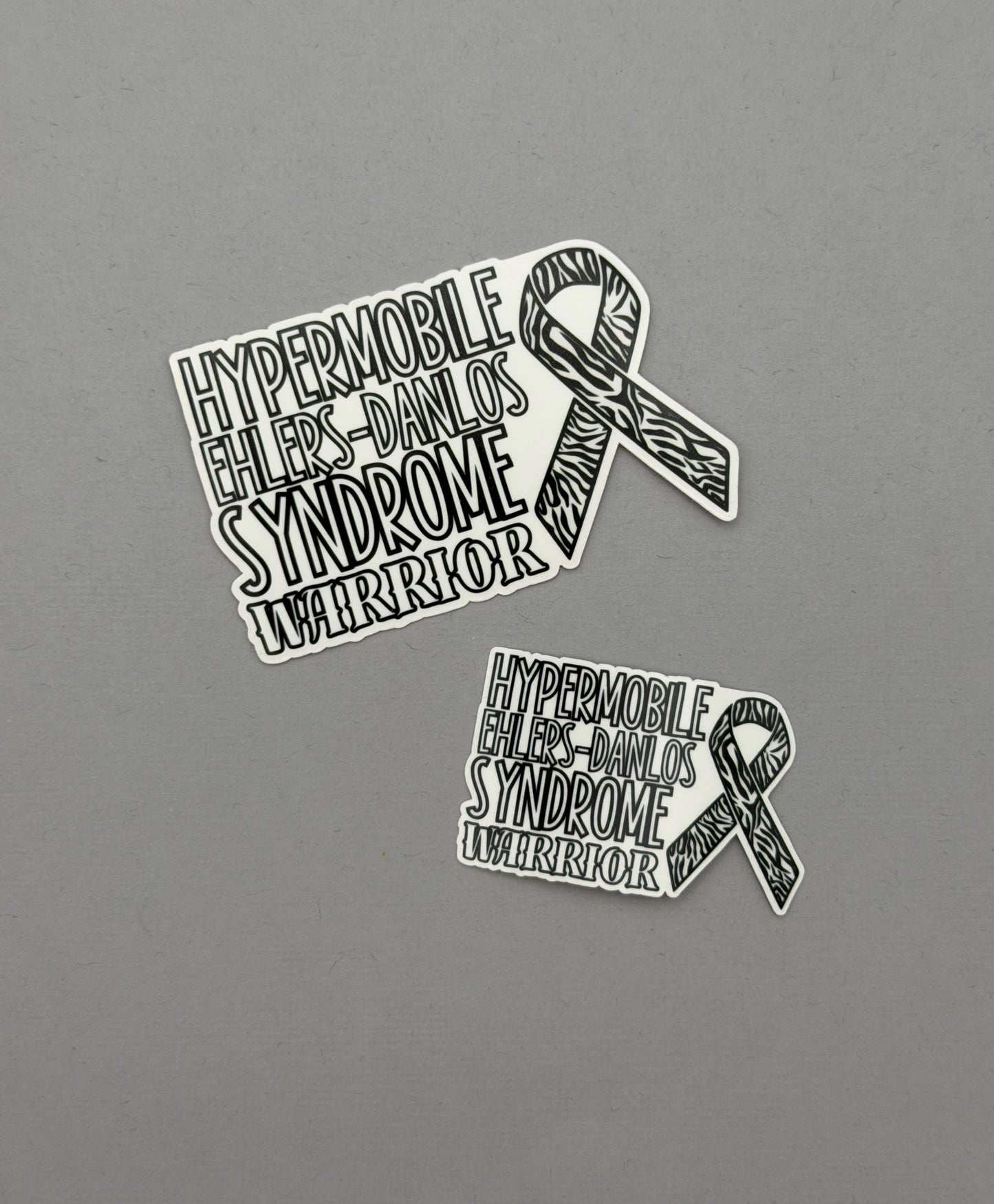 Hypermobile Ehlers–Danlos Syndrome Warrior with Ribbon Sticker