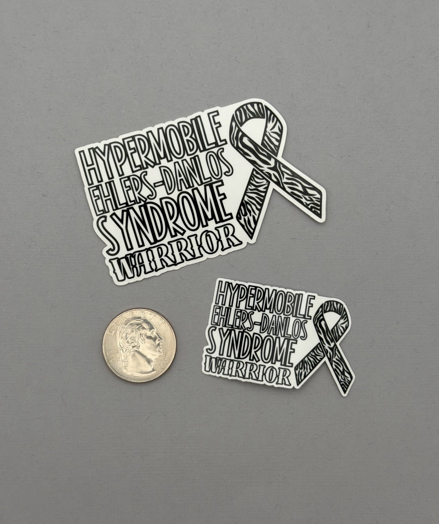 Hypermobile Ehlers–Danlos Syndrome Warrior with Ribbon Sticker