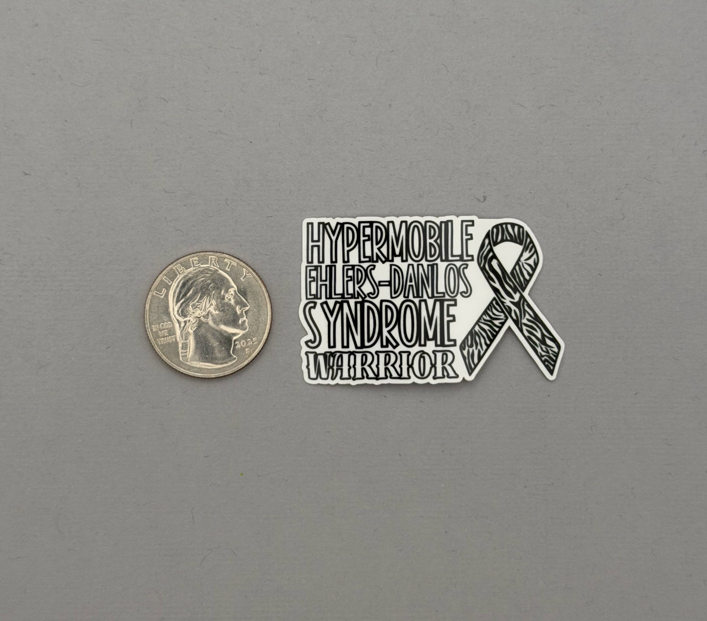 Hypermobile Ehlers–Danlos Syndrome Warrior with Ribbon Sticker