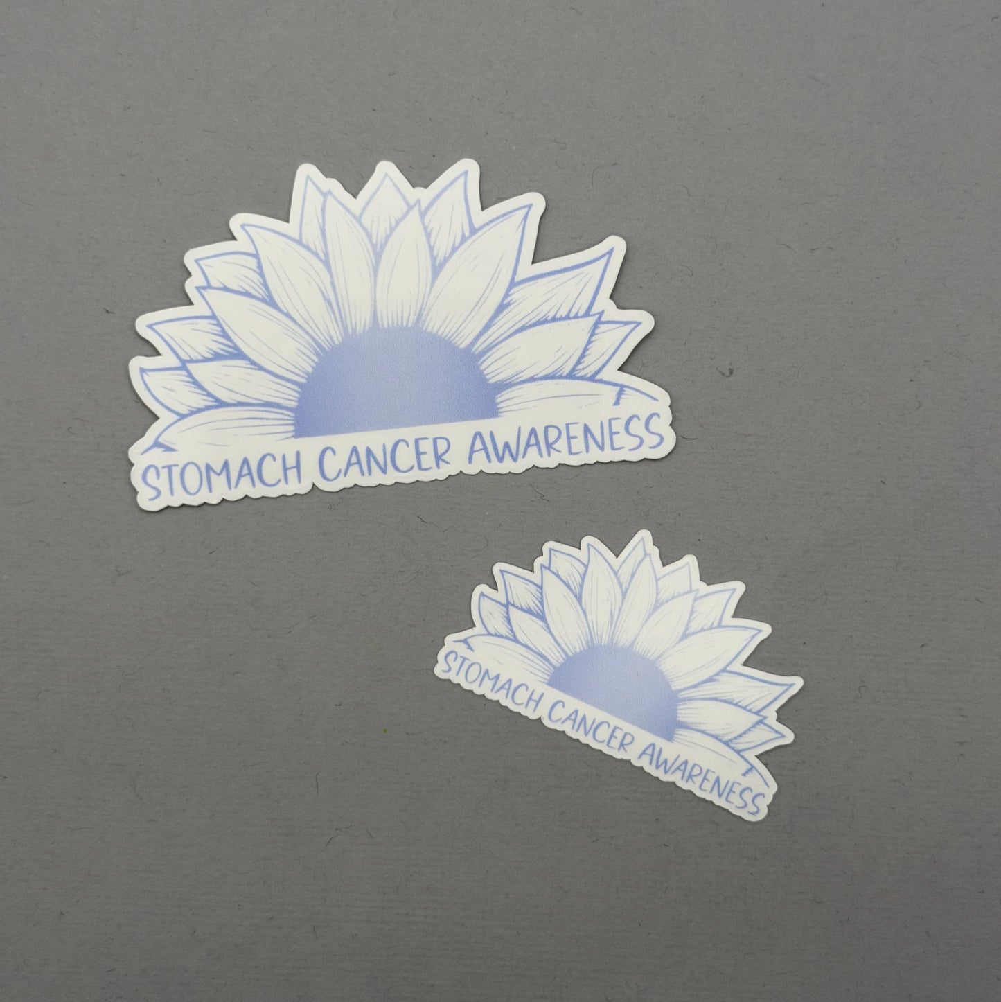 Stomach Cancer Awareness Sunflower Sticker