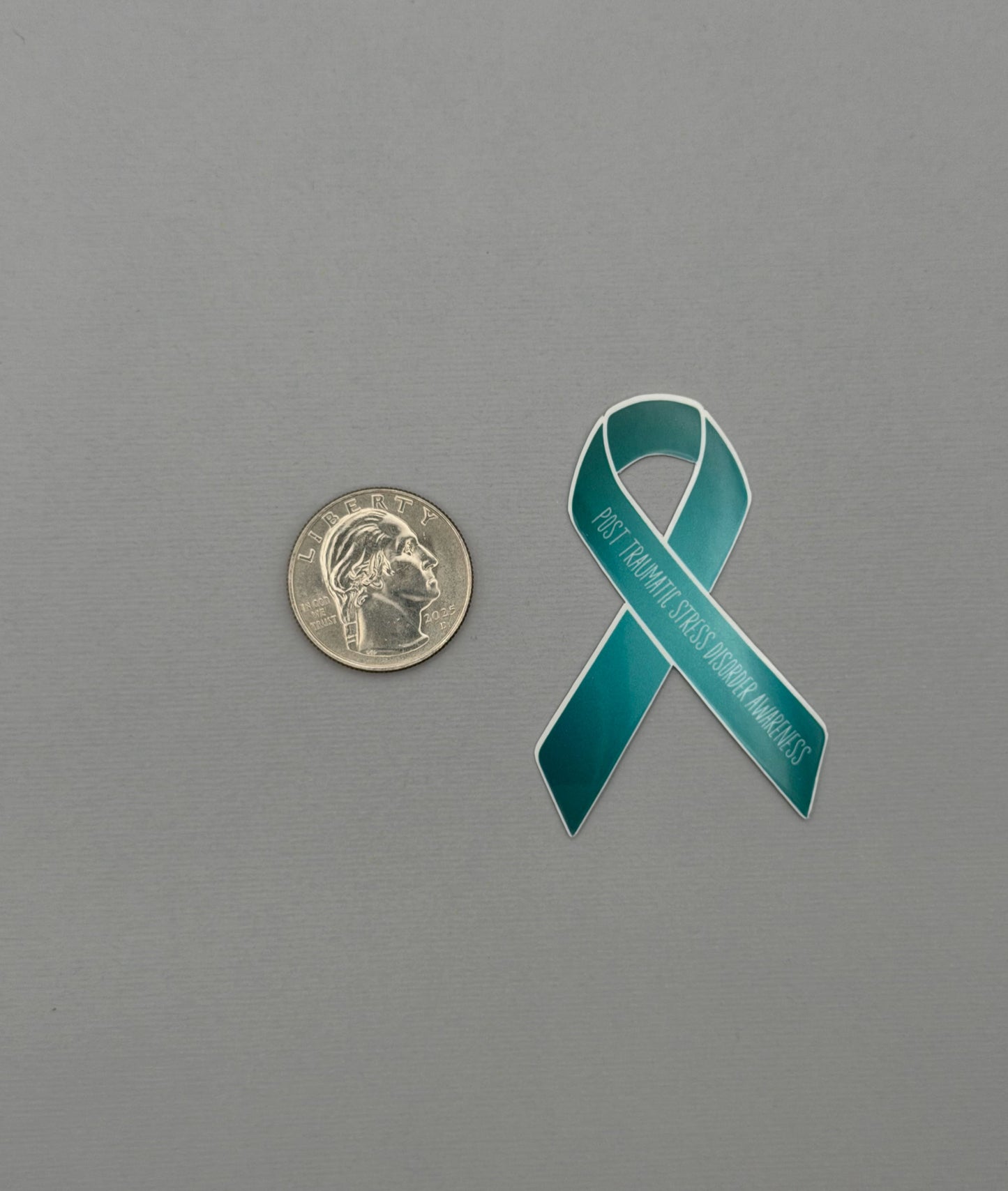 Post Traumatic Stress Disorder Awareness Ribbon Sticker or Magnet