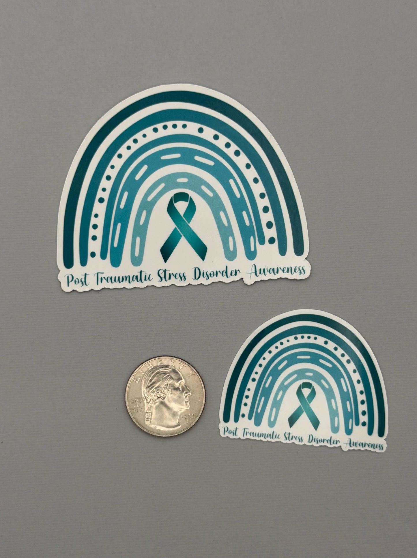PTSD Awareness Rainbow Sticker or Magnet