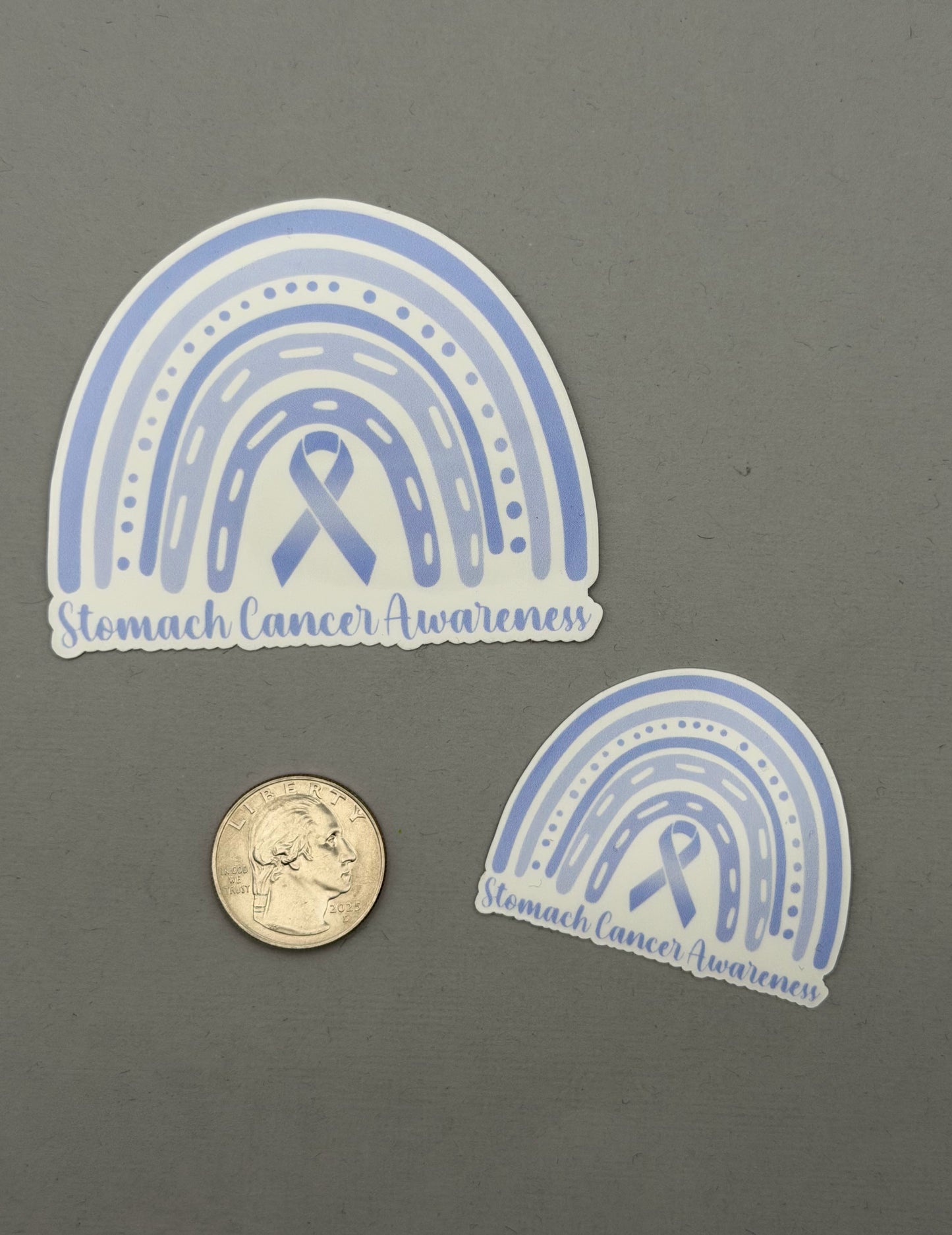 Stomach Cancer Awareness Rainbow Sticker