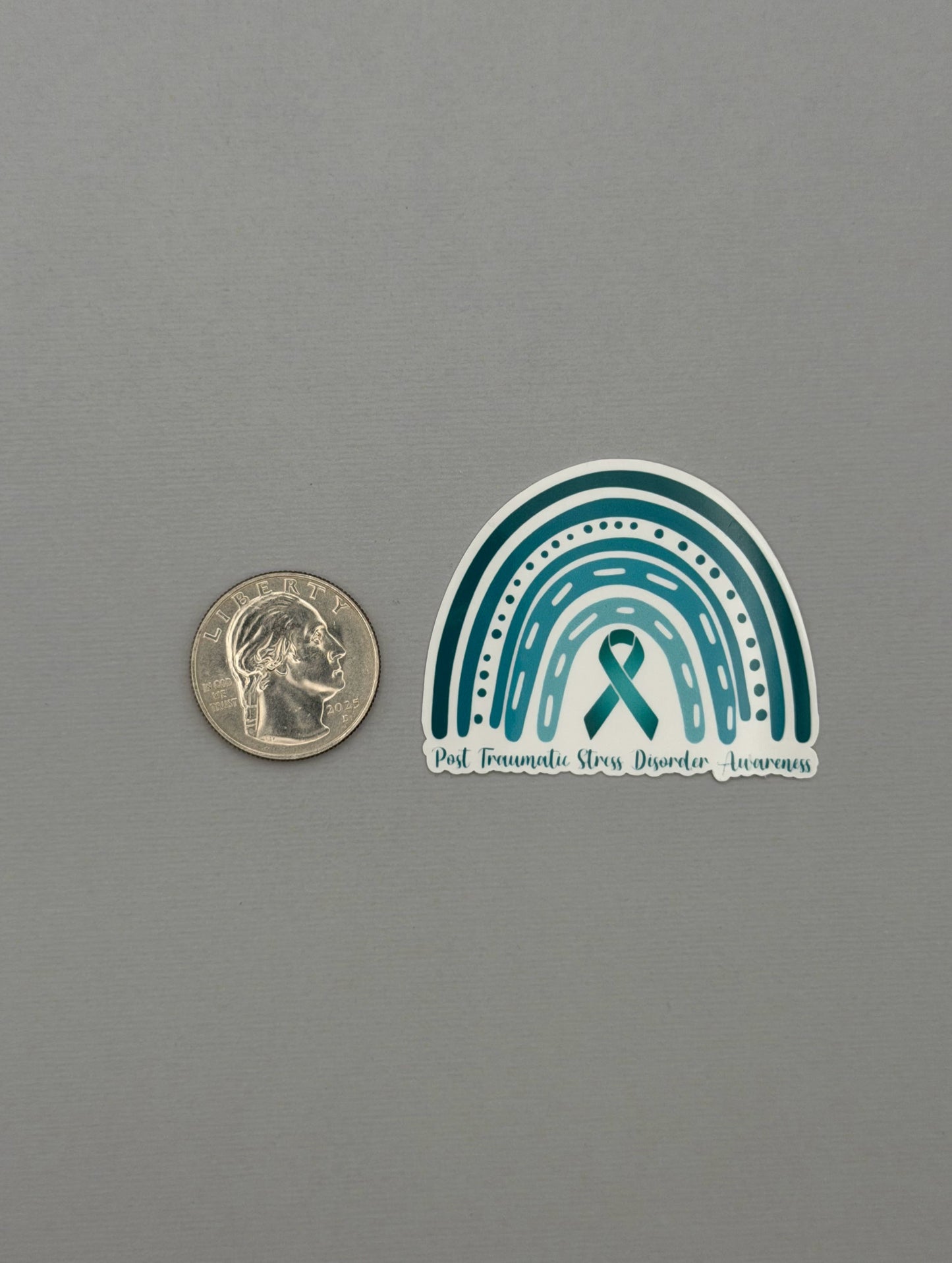 PTSD Awareness Rainbow Sticker or Magnet