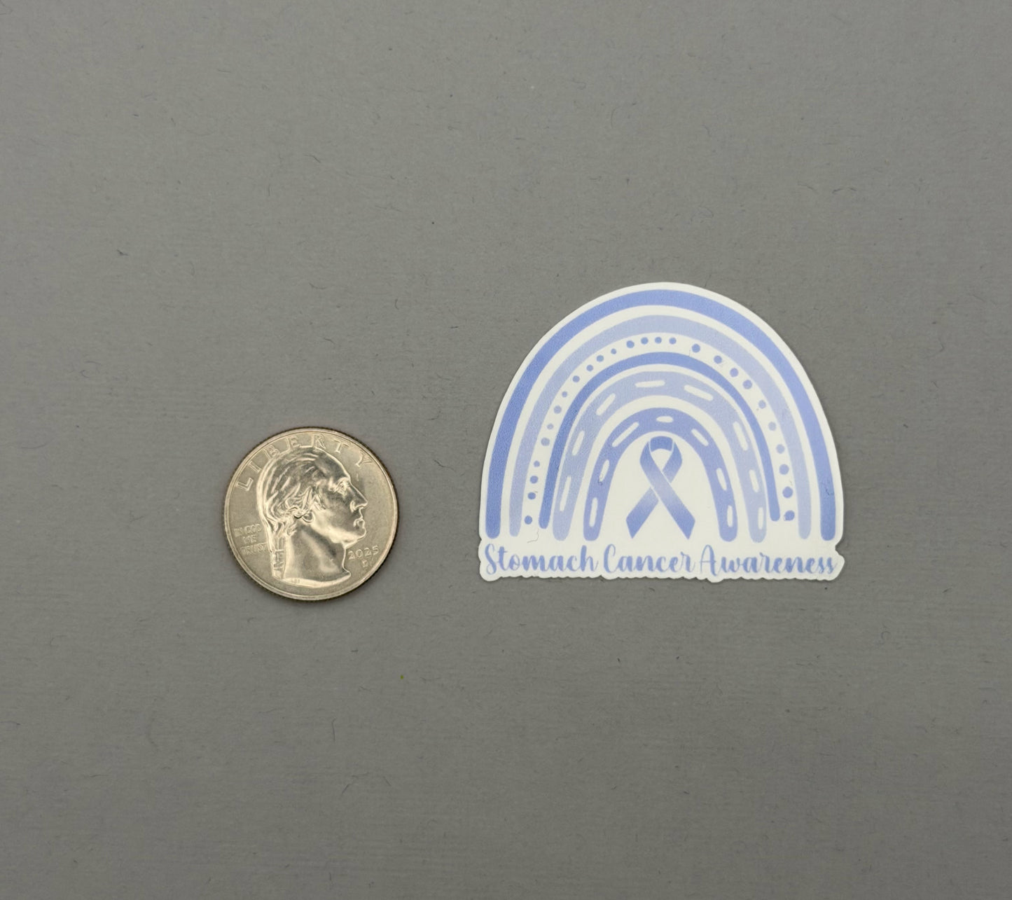 Stomach Cancer Awareness Rainbow Sticker
