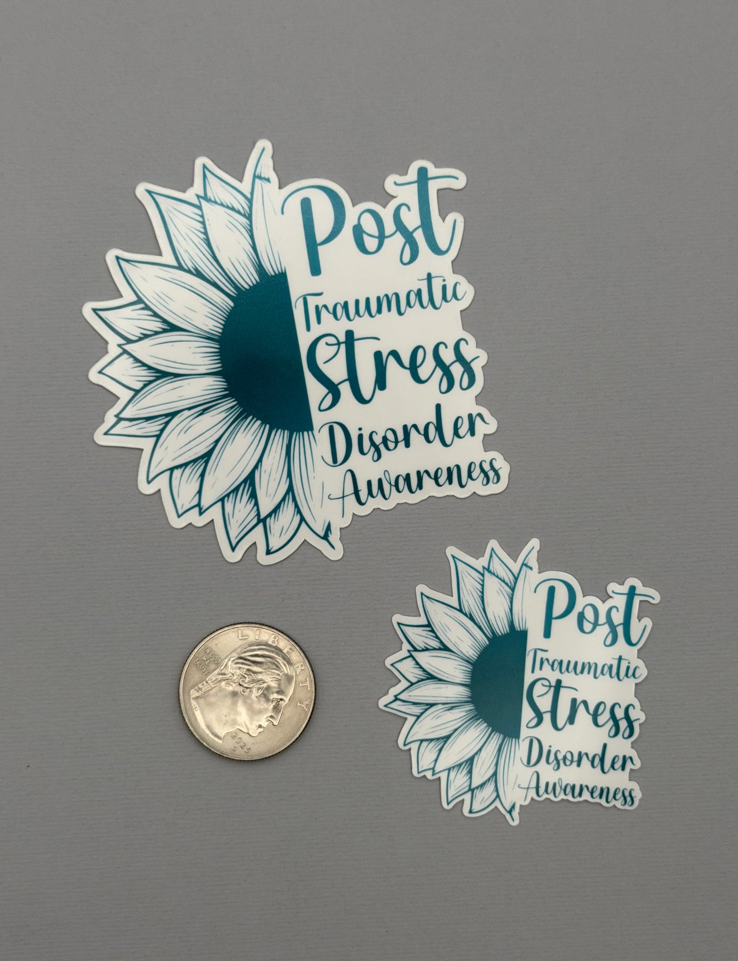 PTSD Awareness Sunflower Sticker or Magnet