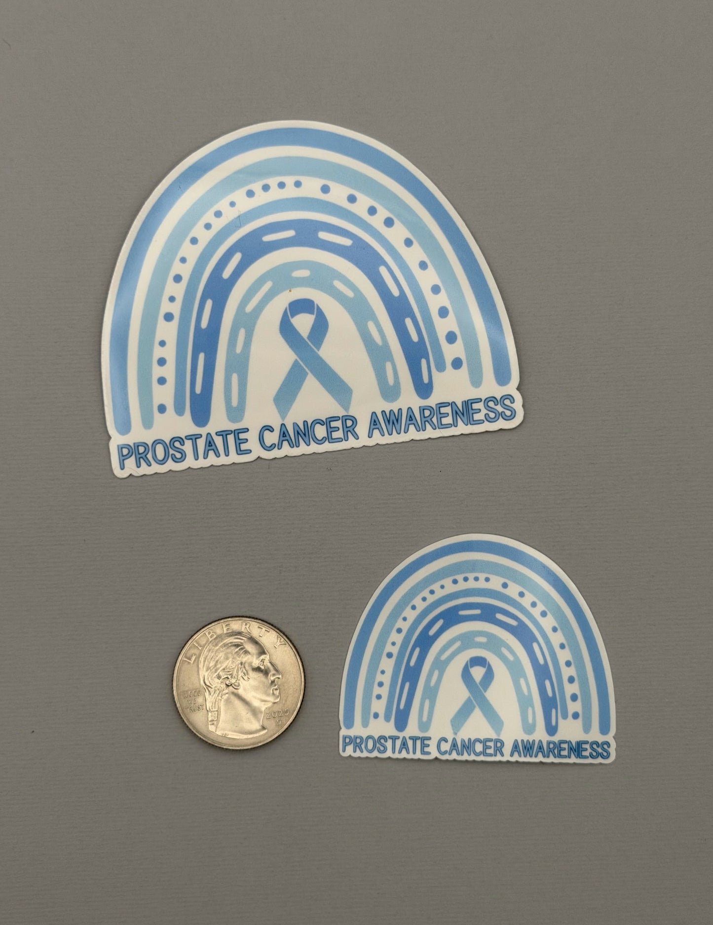 Prostate Cancer Awareness Rainbow Sticker or Magnet