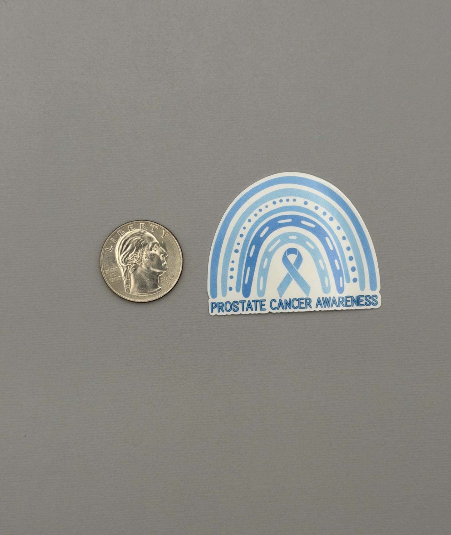 Prostate Cancer Awareness Rainbow Sticker or Magnet