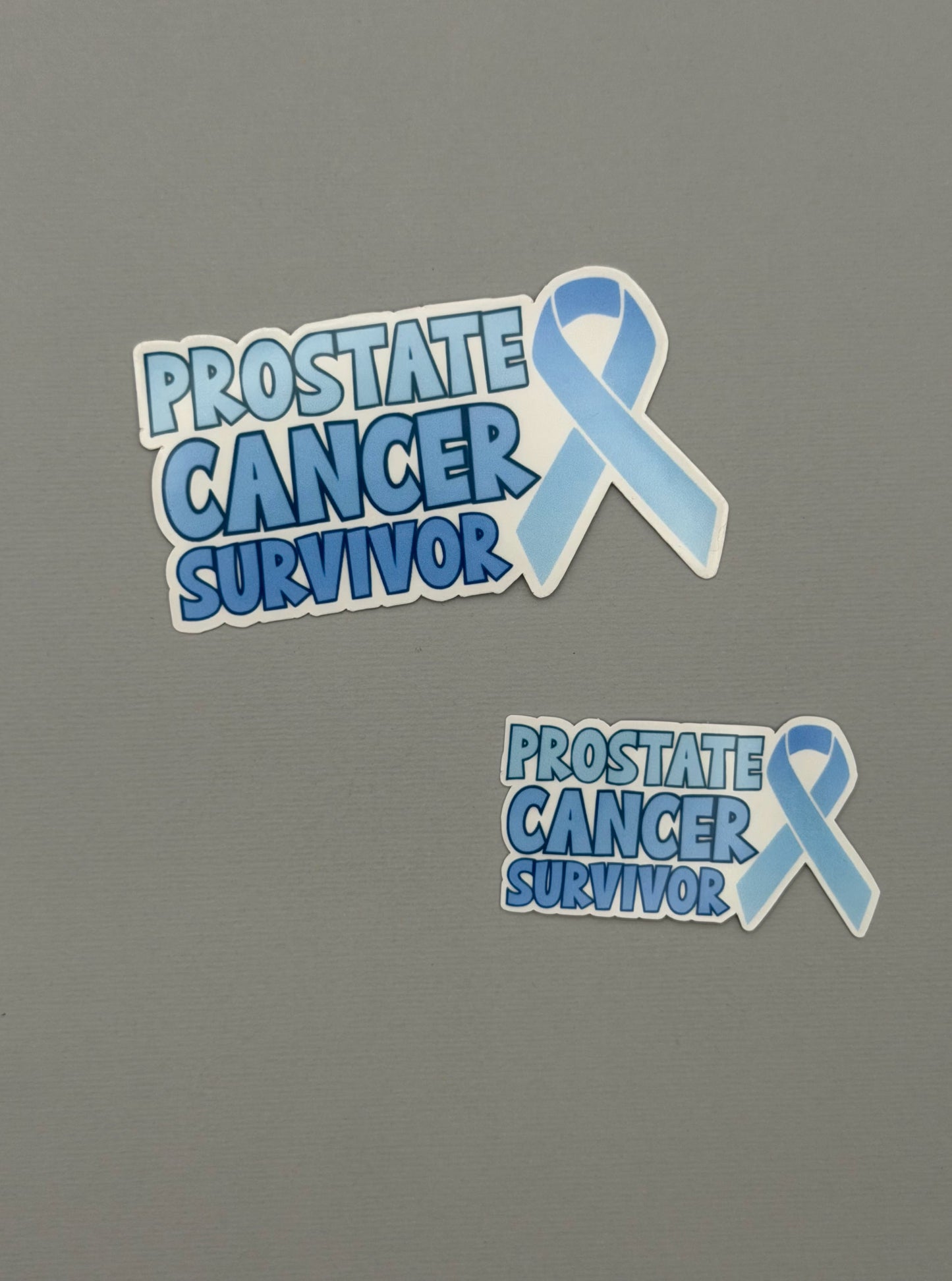 Prostate Cancer Survivor with Ribbon Sticker or Magnet