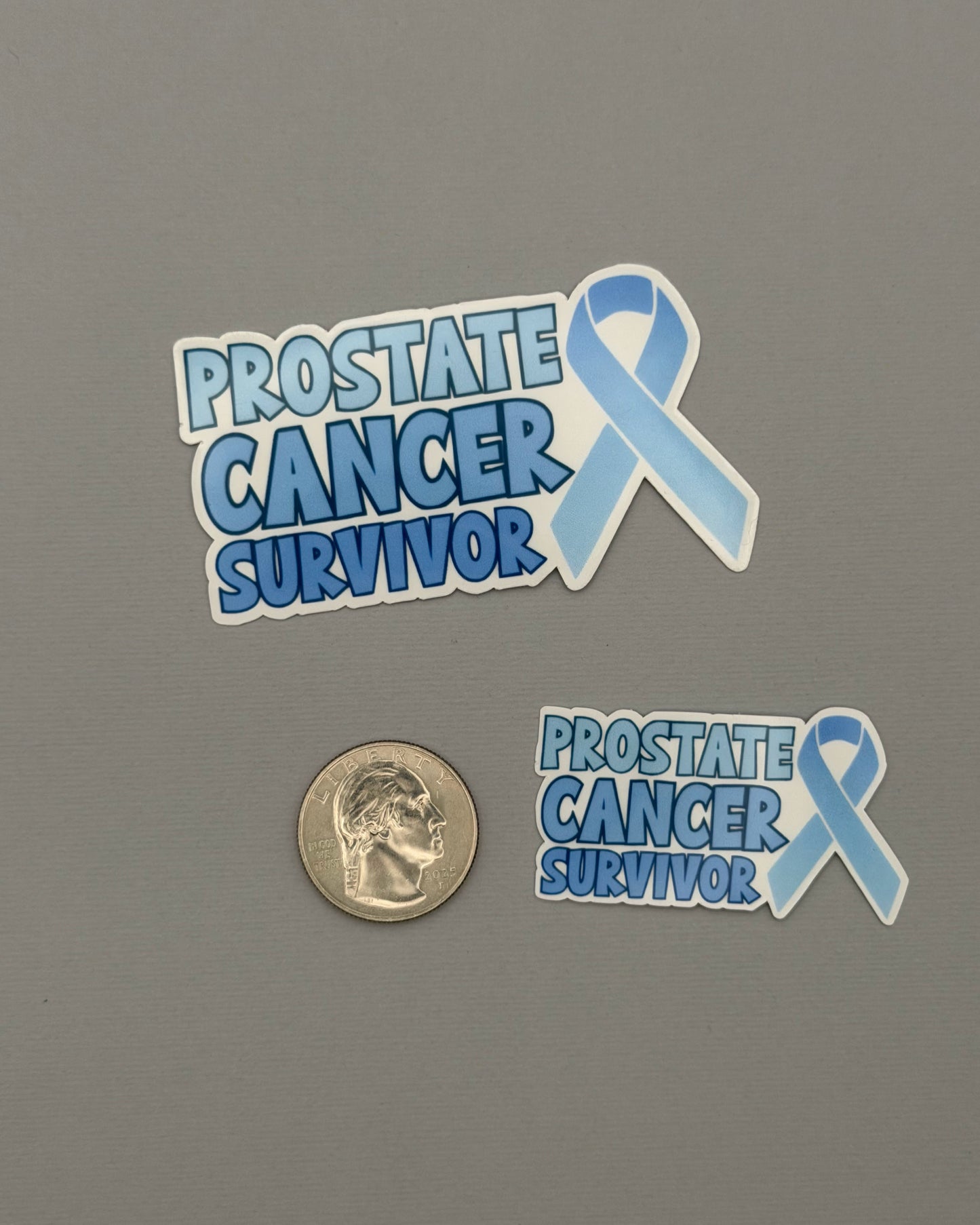 Prostate Cancer Survivor with Ribbon Sticker or Magnet