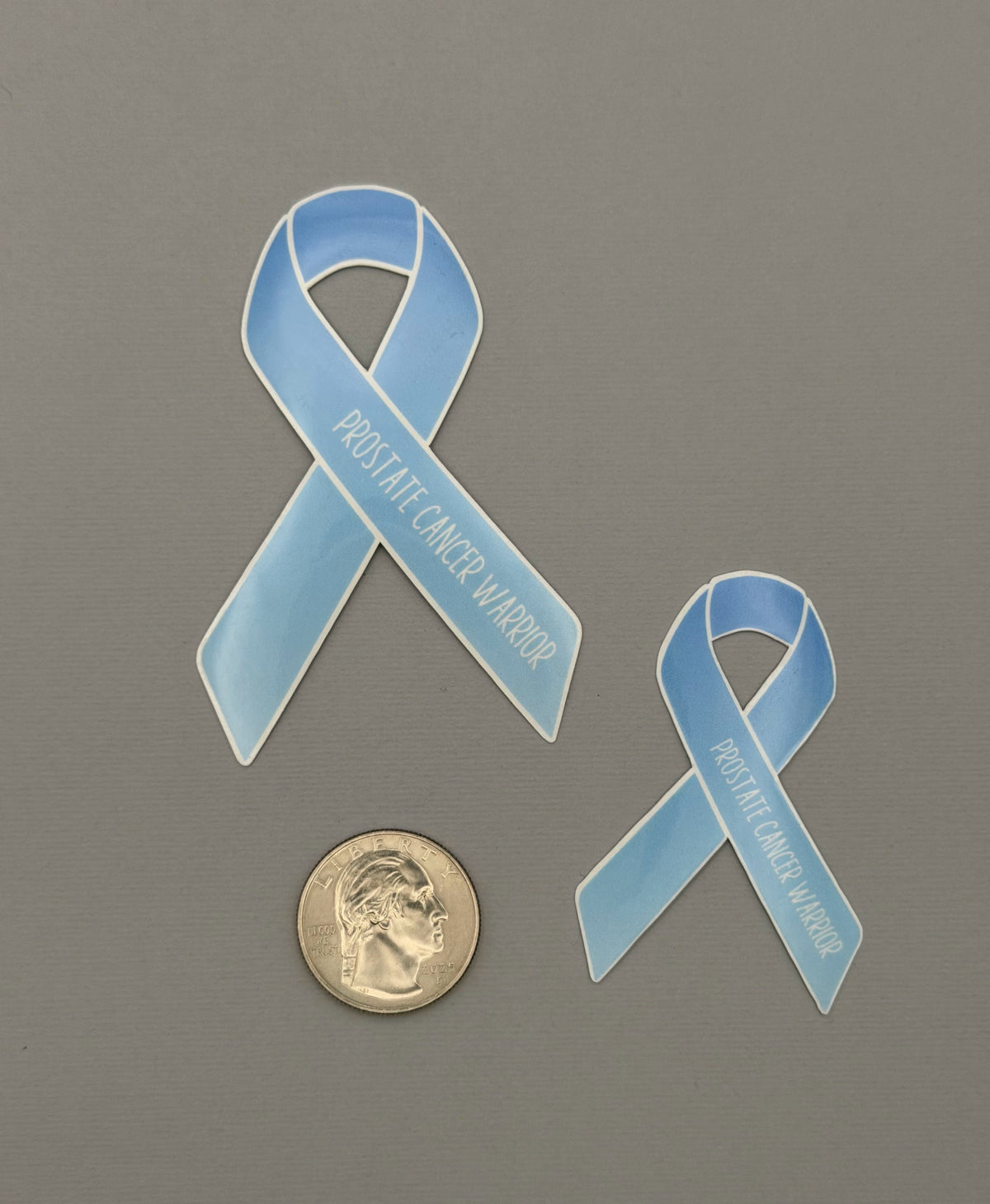 Prostate Cancer Warrior Ribbon Sticker or Magnet