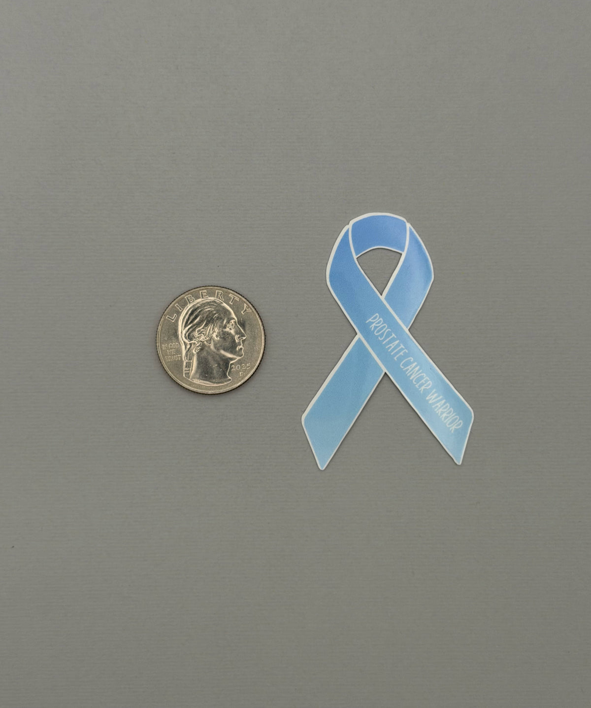 Prostate Cancer Warrior Ribbon Sticker or Magnet