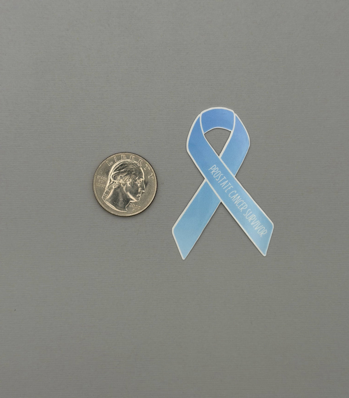 Prostate Cancer Survivor Ribbon Sticker or Magnet